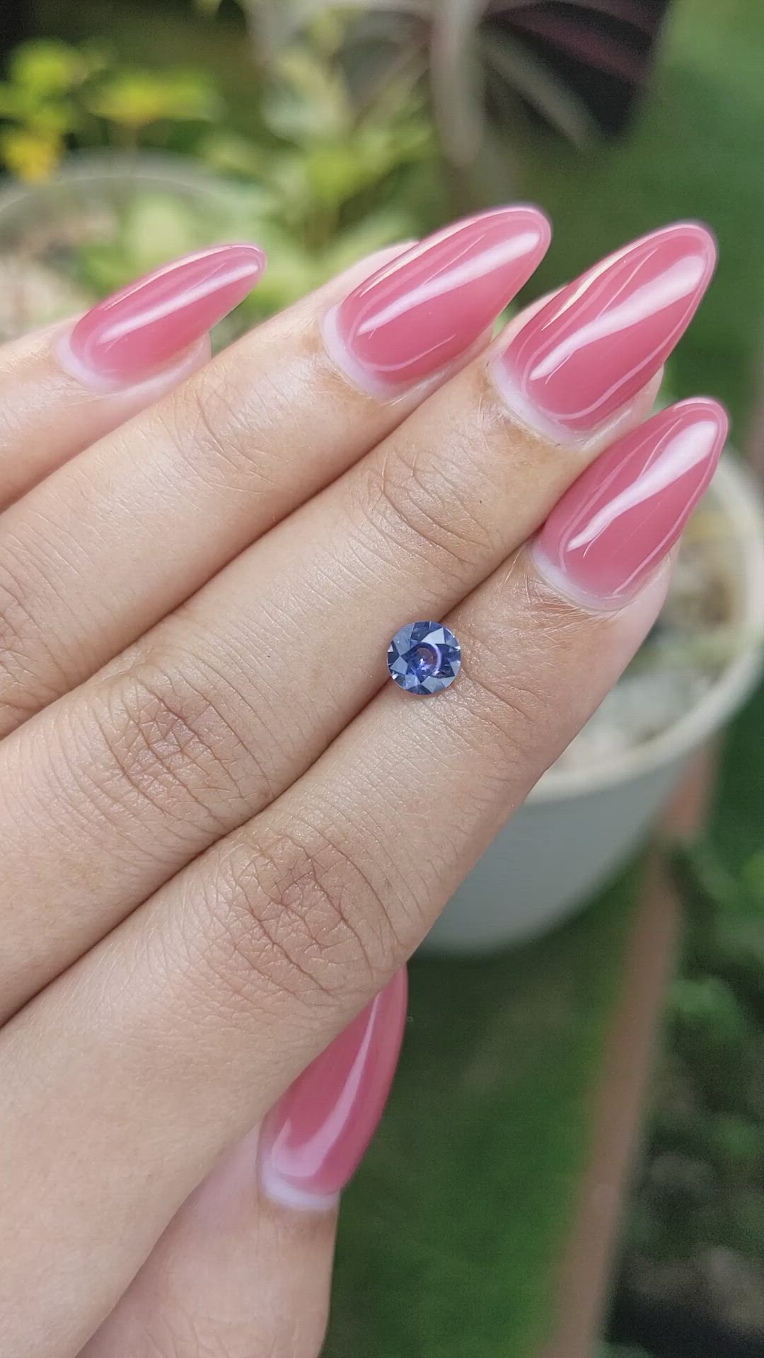 0.73 Ct. Blue Sapphire from Ceylon (Sri Lanka) Size Video