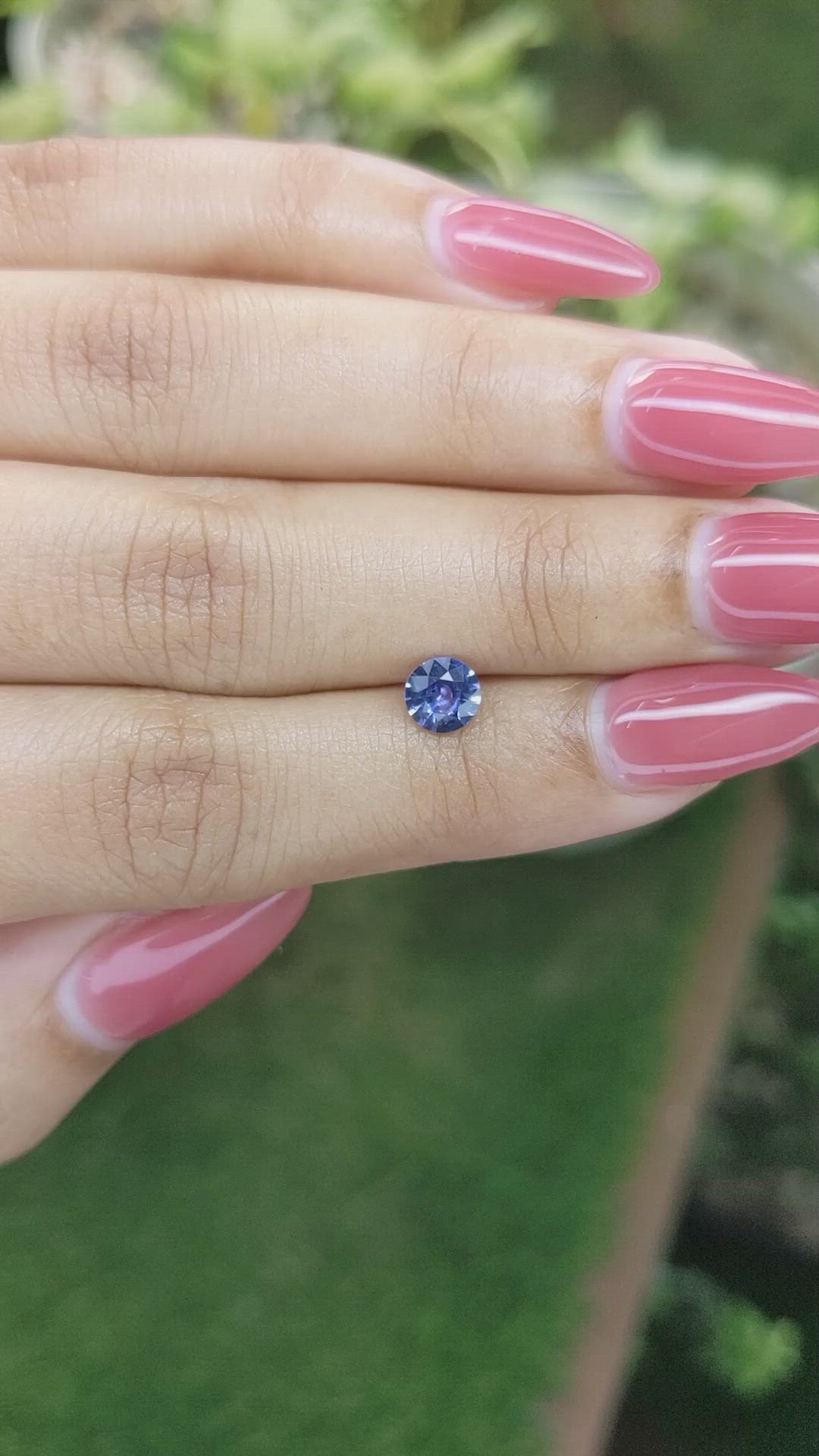 0.73 Ct. Blue Sapphire from Ceylon (Sri Lanka) Size Video