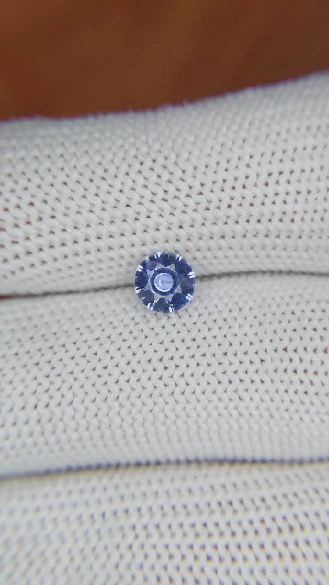 0.73 Ct. Blue Sapphire from Ceylon (Sri Lanka) Size Video