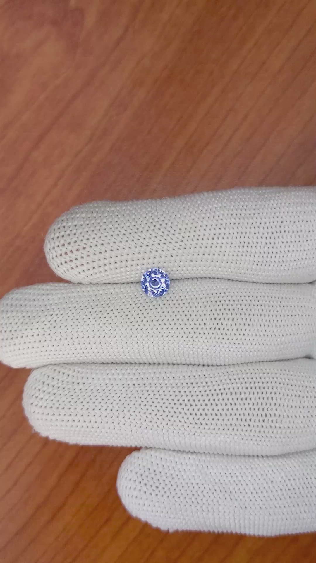 0.73 Ct. Blue Sapphire from Ceylon (Sri Lanka) Size Video