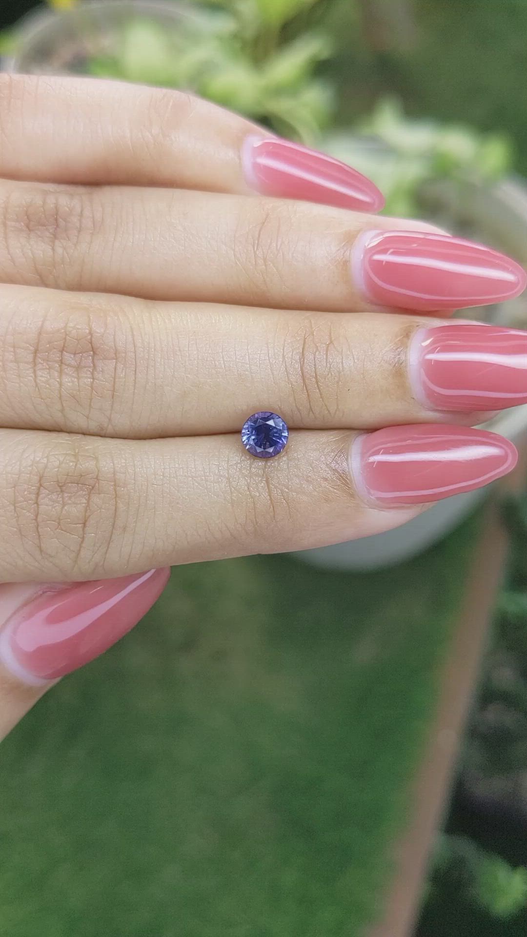 0.81 Ct. Blue Sapphire from Ceylon (Sri Lanka) Size Video