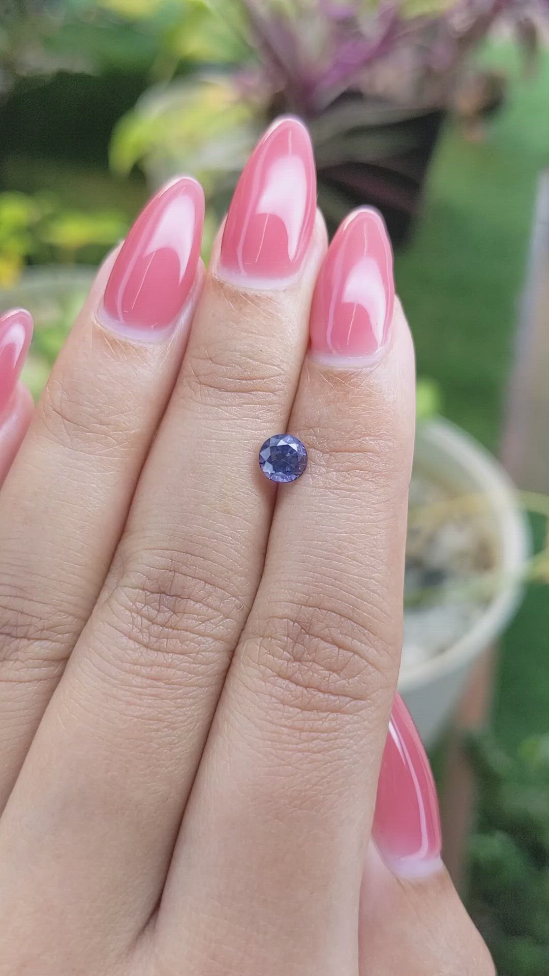 0.81 Ct. Blue Sapphire from Ceylon (Sri Lanka) Size Video