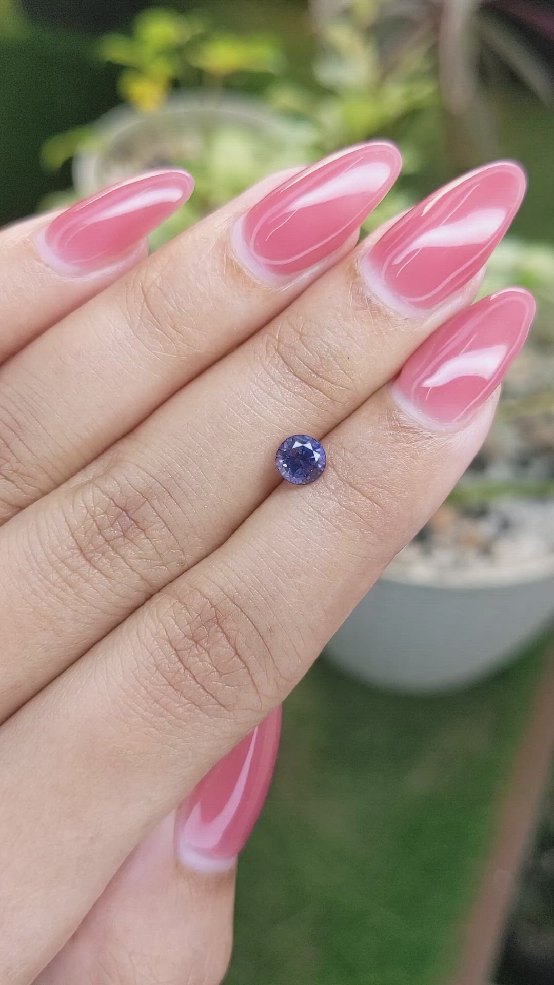 0.81 Ct. Blue Sapphire from Ceylon (Sri Lanka) Size Video