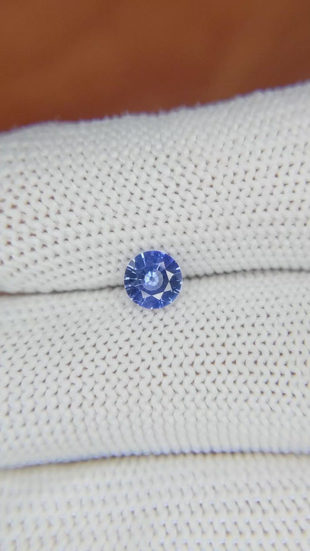 0.67 Ct. Blue Sapphire from Ceylon (Sri Lanka) Size Video