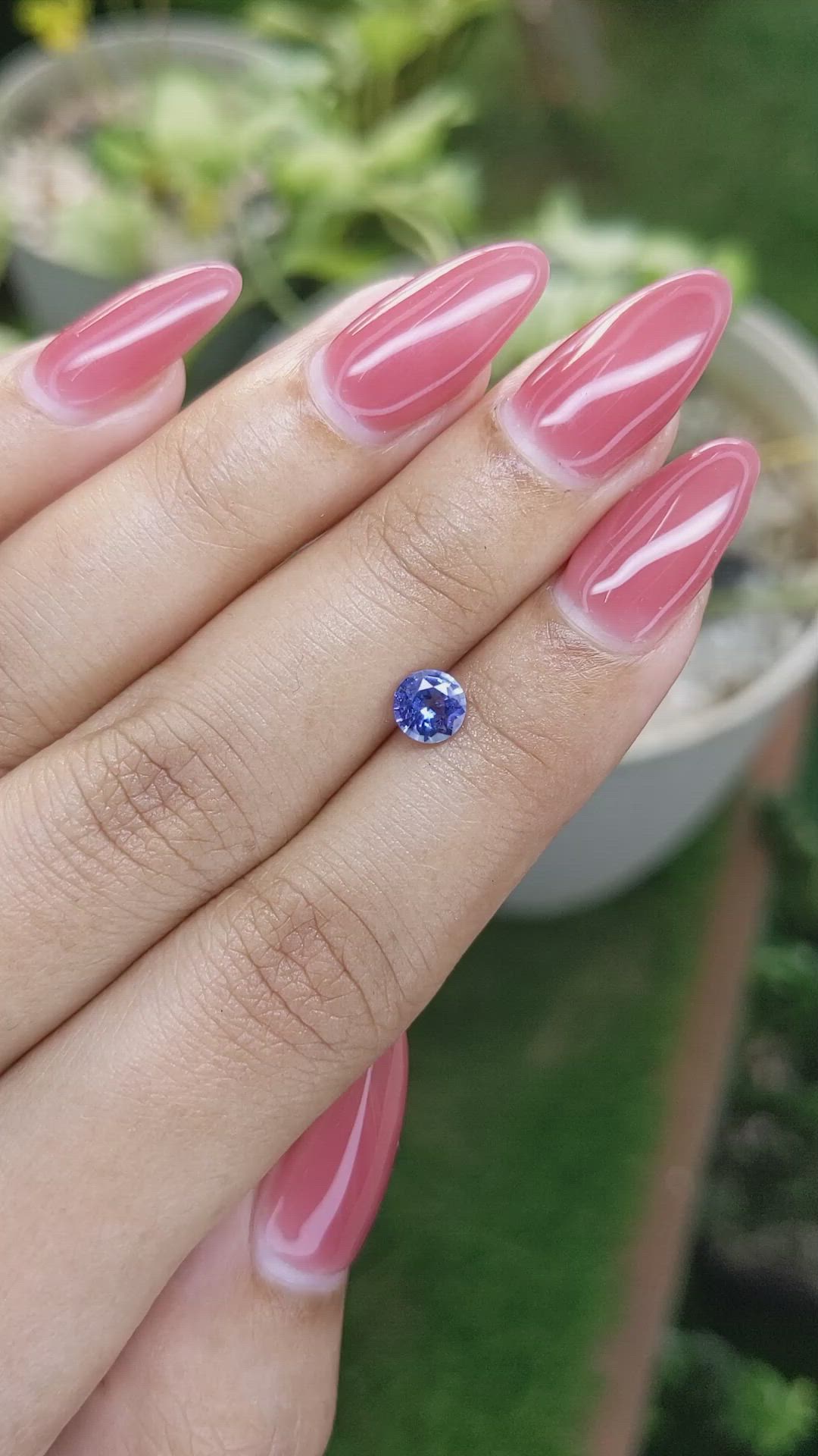 0.65 Ct. Blue Sapphire from Ceylon (Sri Lanka) Size Video