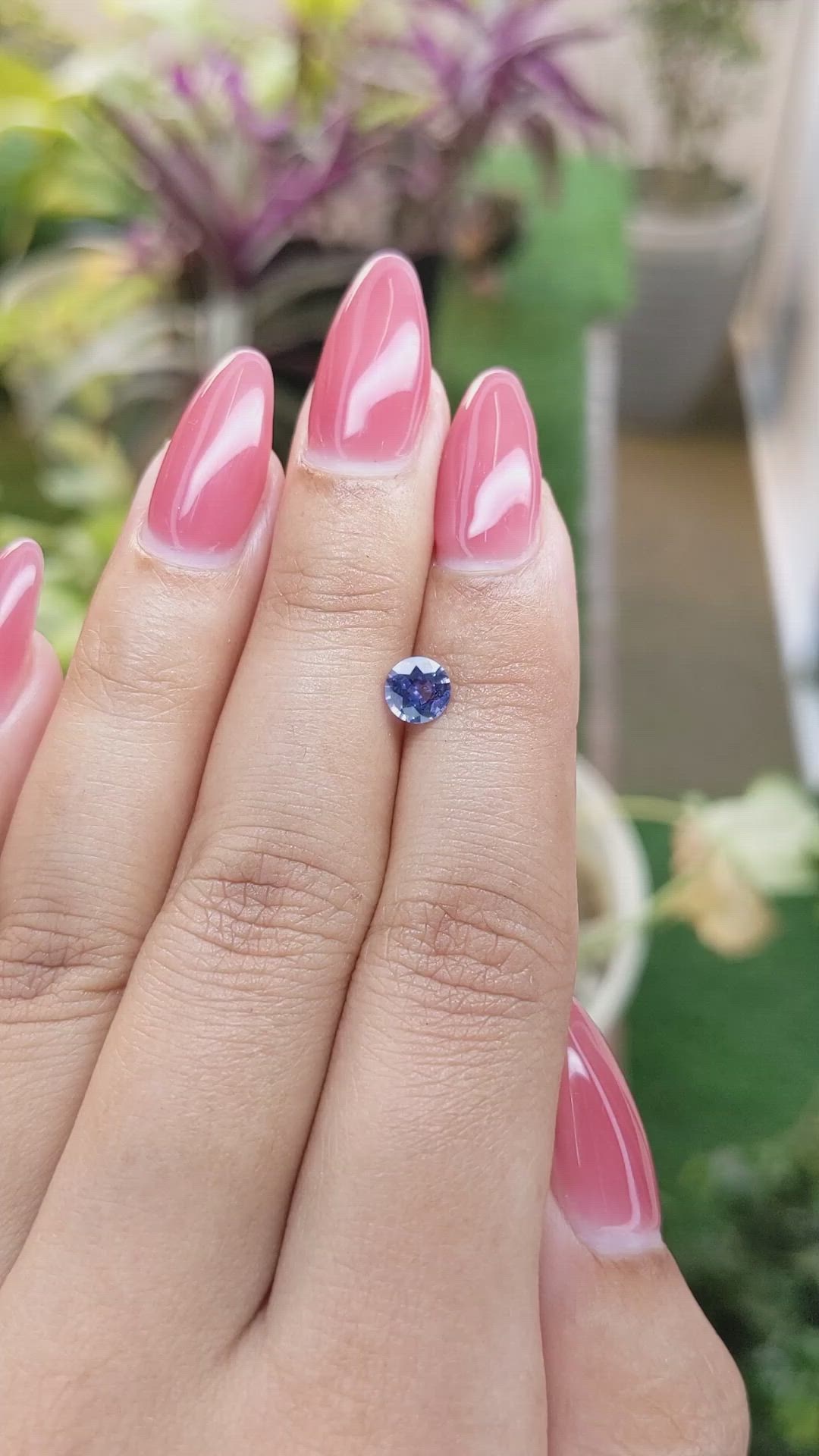 0.65 Ct. Blue Sapphire from Ceylon (Sri Lanka) Size Video