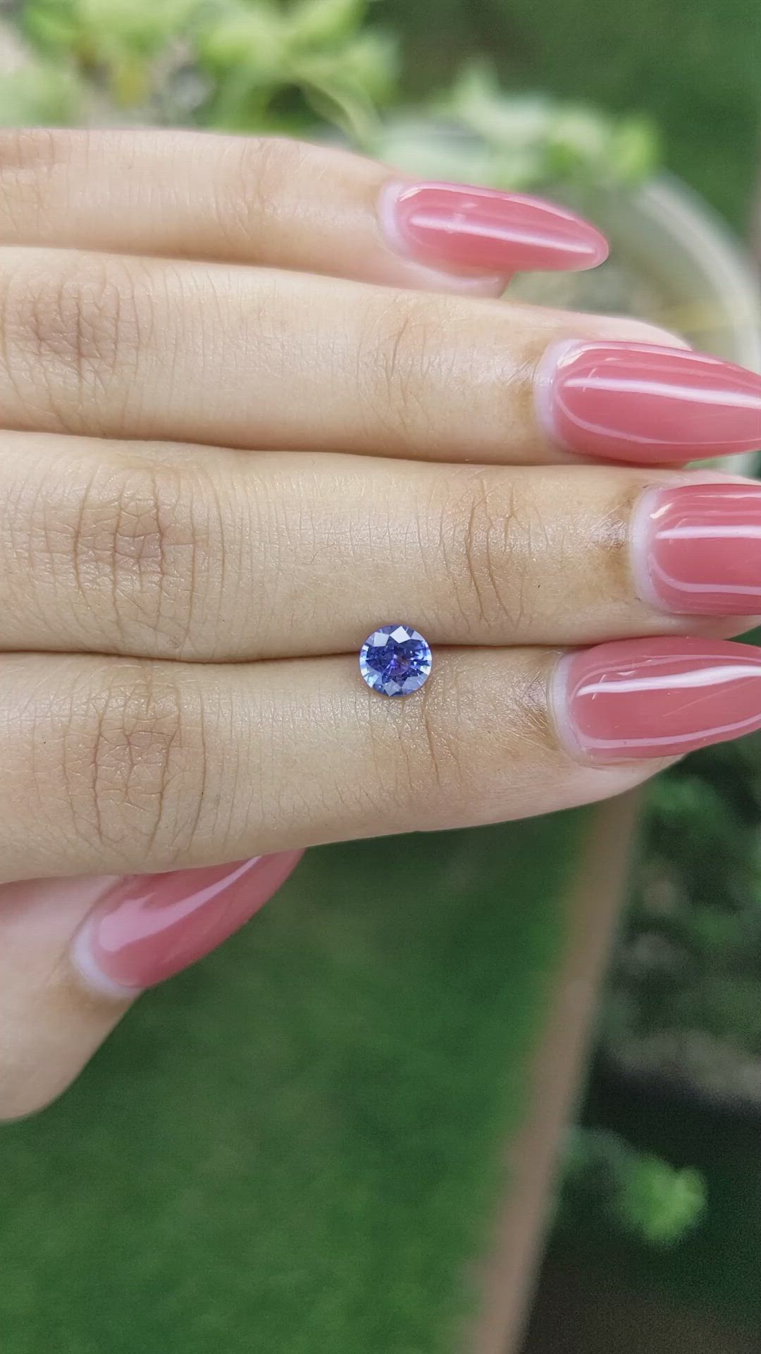 0.65 Ct. Blue Sapphire from Ceylon (Sri Lanka) Size Video