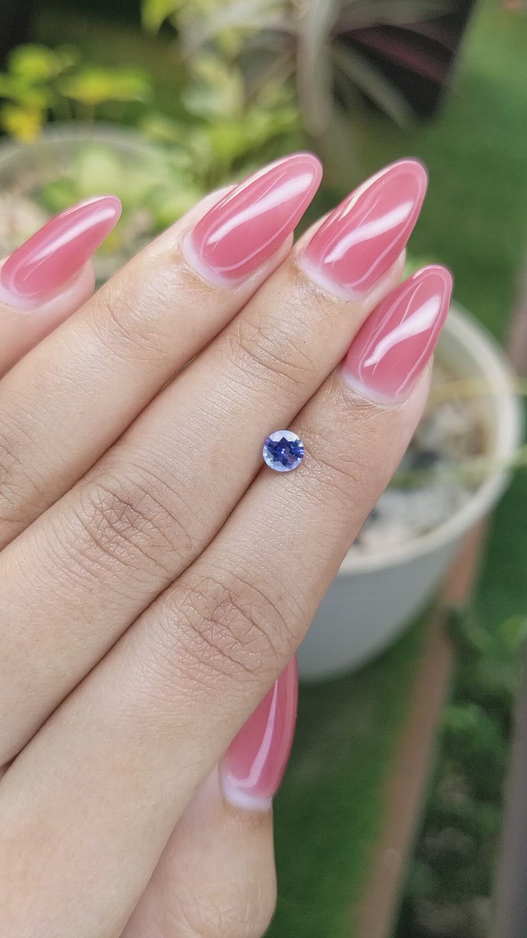 0.51 Ct. Blue Sapphire from Ceylon (Sri Lanka) Size Video