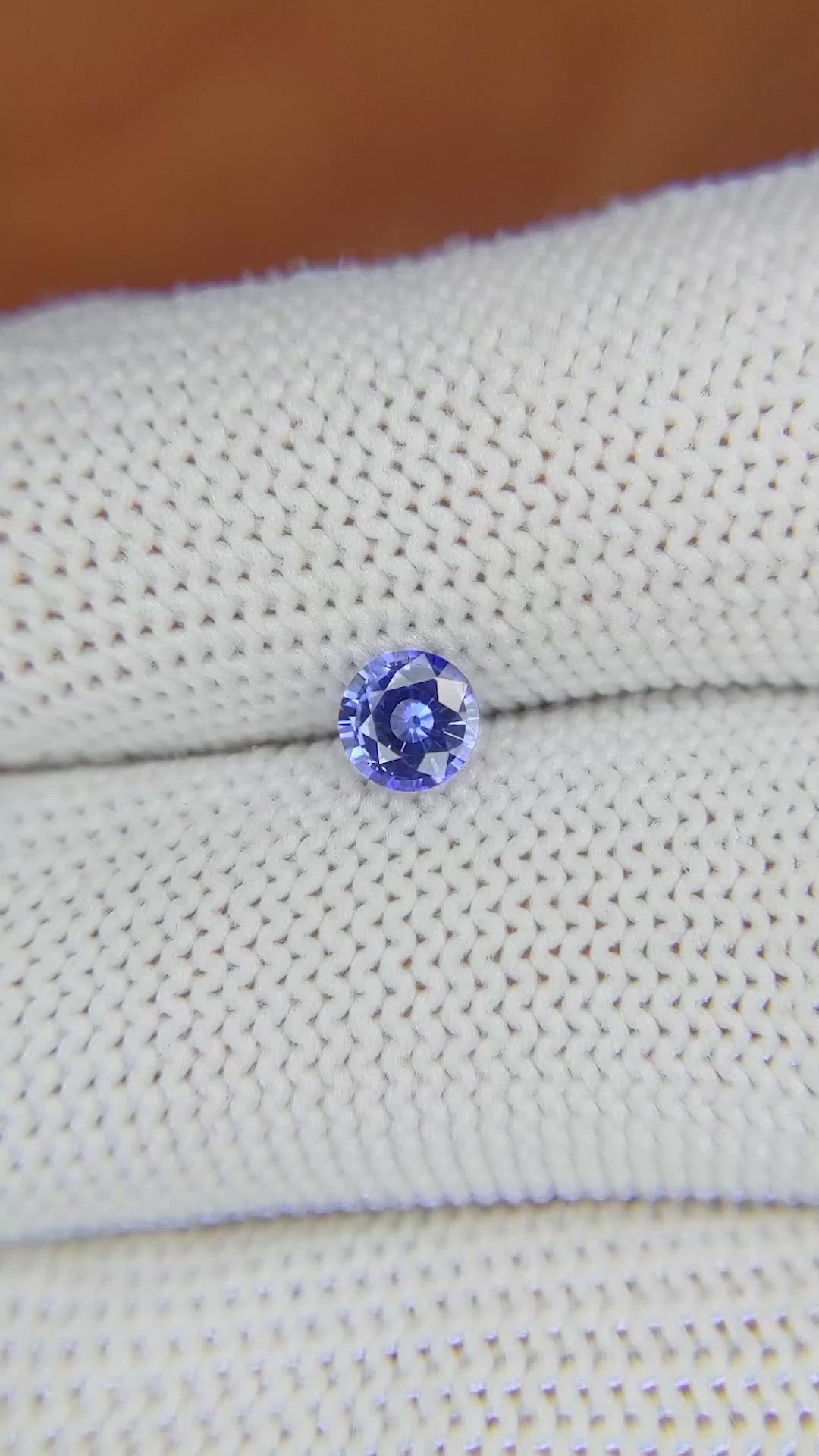 0.51 Ct. Blue Sapphire from Ceylon (Sri Lanka) Size Video