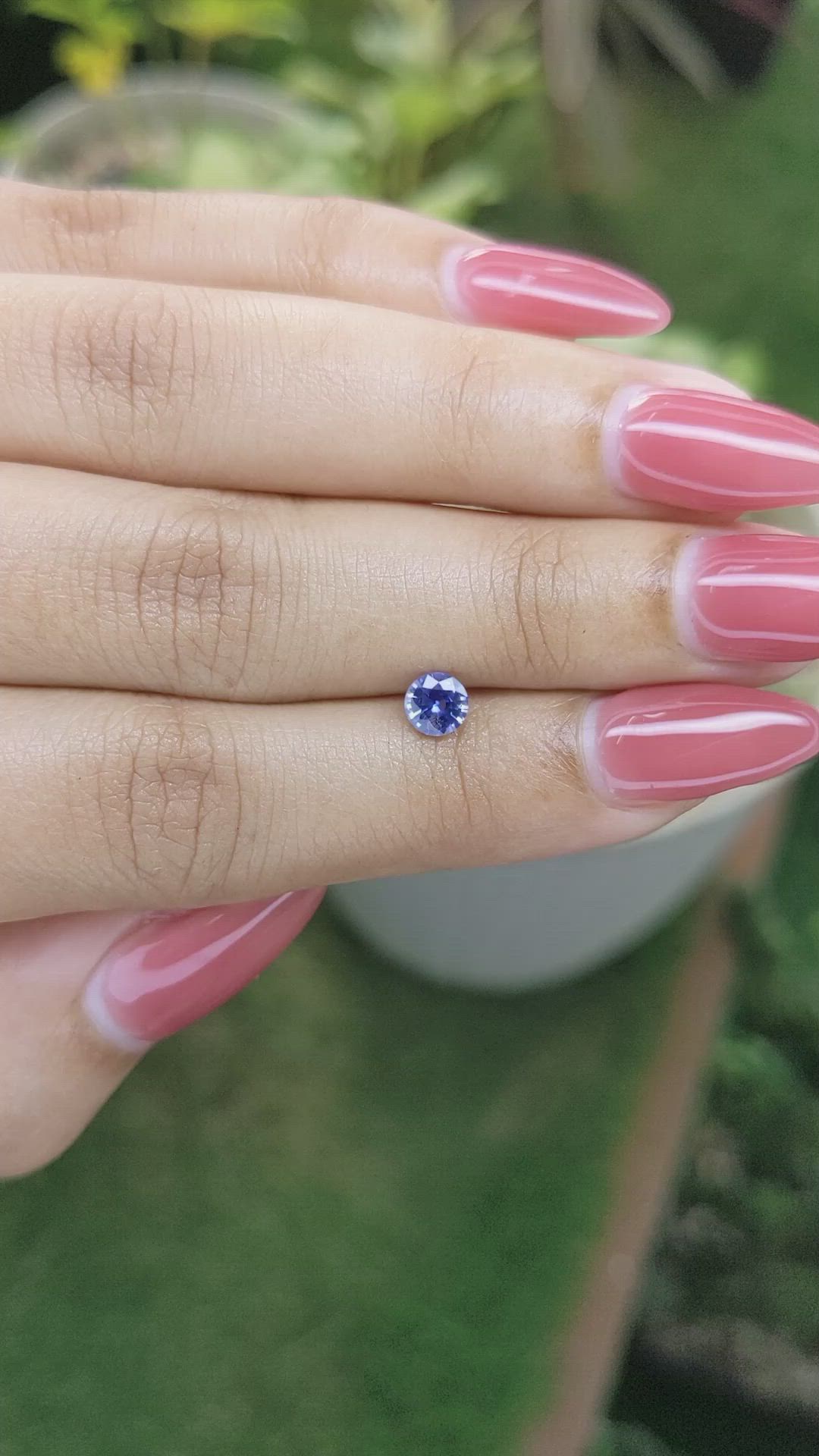 0.51 Ct. Blue Sapphire from Ceylon (Sri Lanka) Size Video