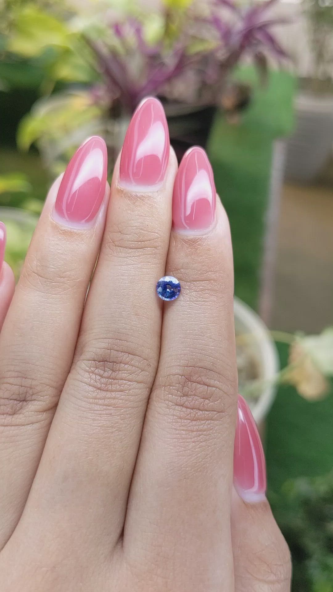 0.51 Ct. Blue Sapphire from Ceylon (Sri Lanka) Size Video