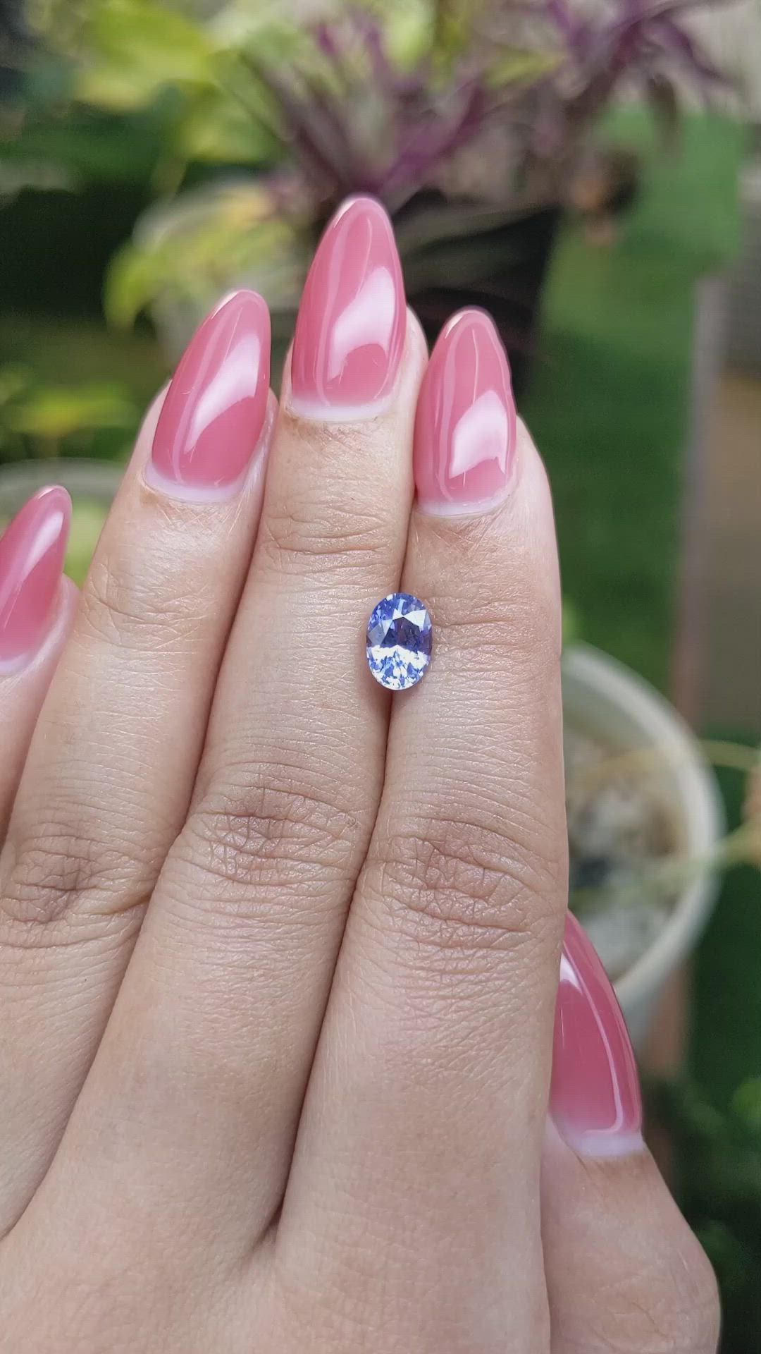 1.48 Ct. Blue Sapphire from Ceylon (Sri Lanka) Size Video