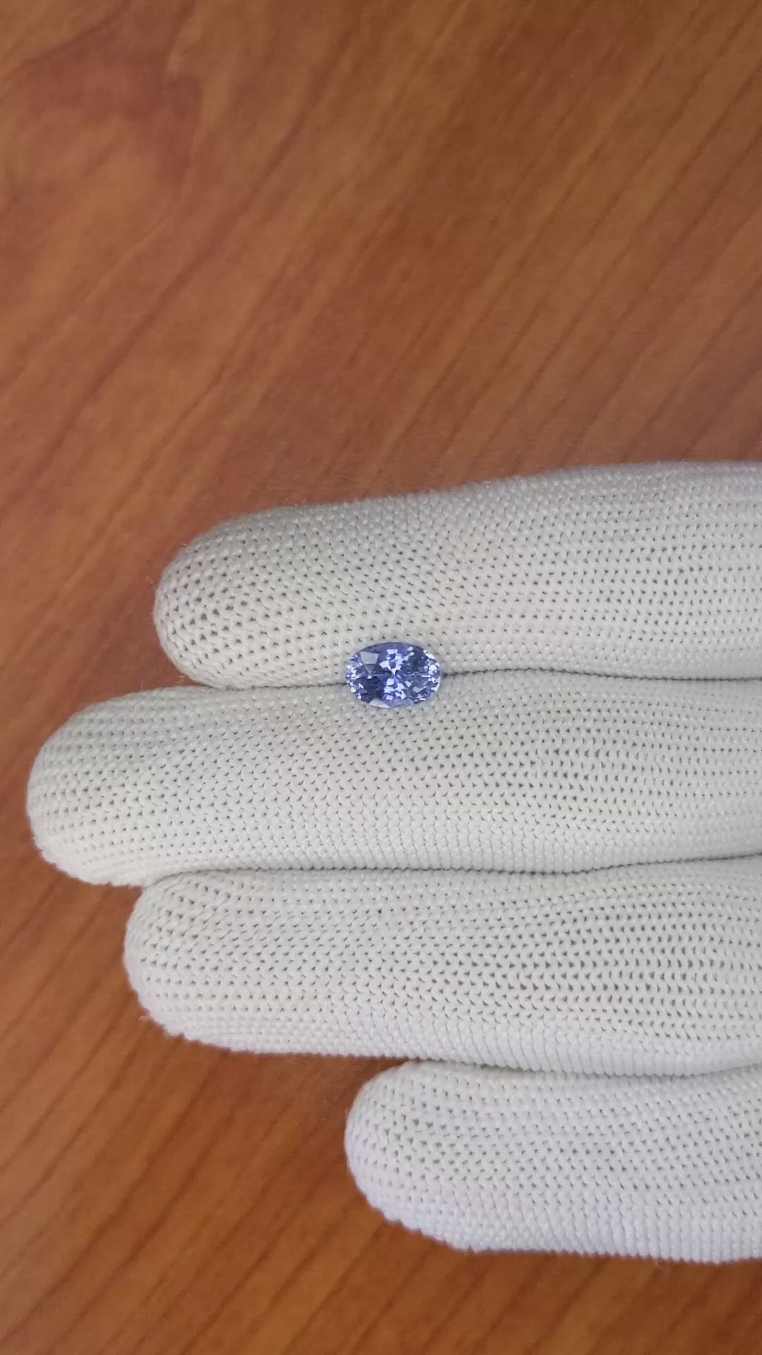 1.48 Ct. Blue Sapphire from Ceylon (Sri Lanka) Size Video
