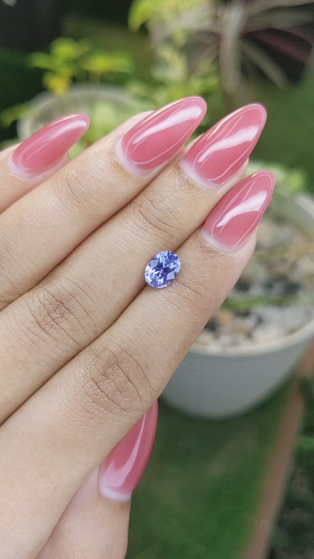 1.39 Ct. Blue Sapphire from Ceylon (Sri Lanka) Size Video