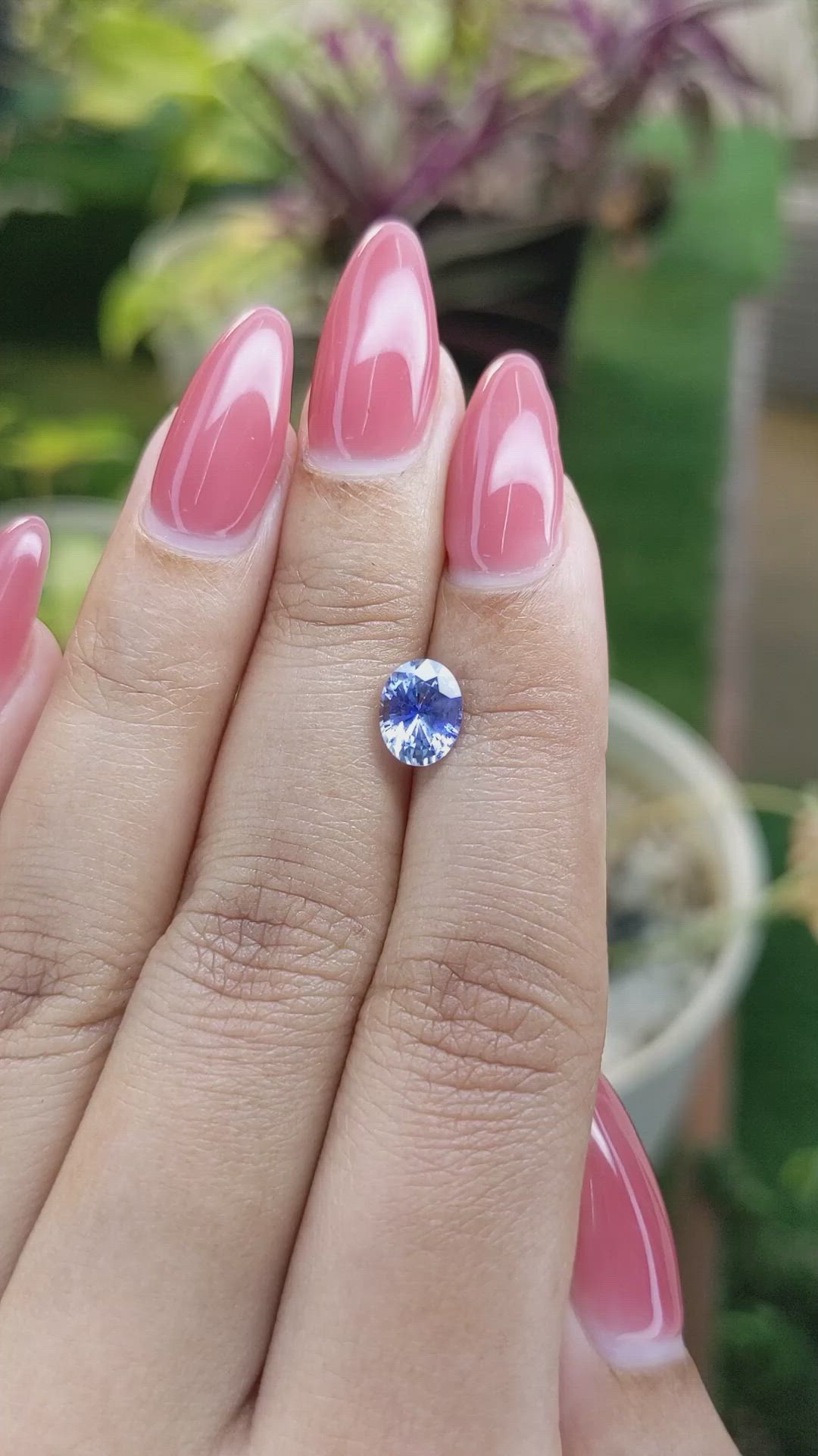 1.45 Ct. Blue Sapphire from Ceylon (Sri Lanka) Size Video
