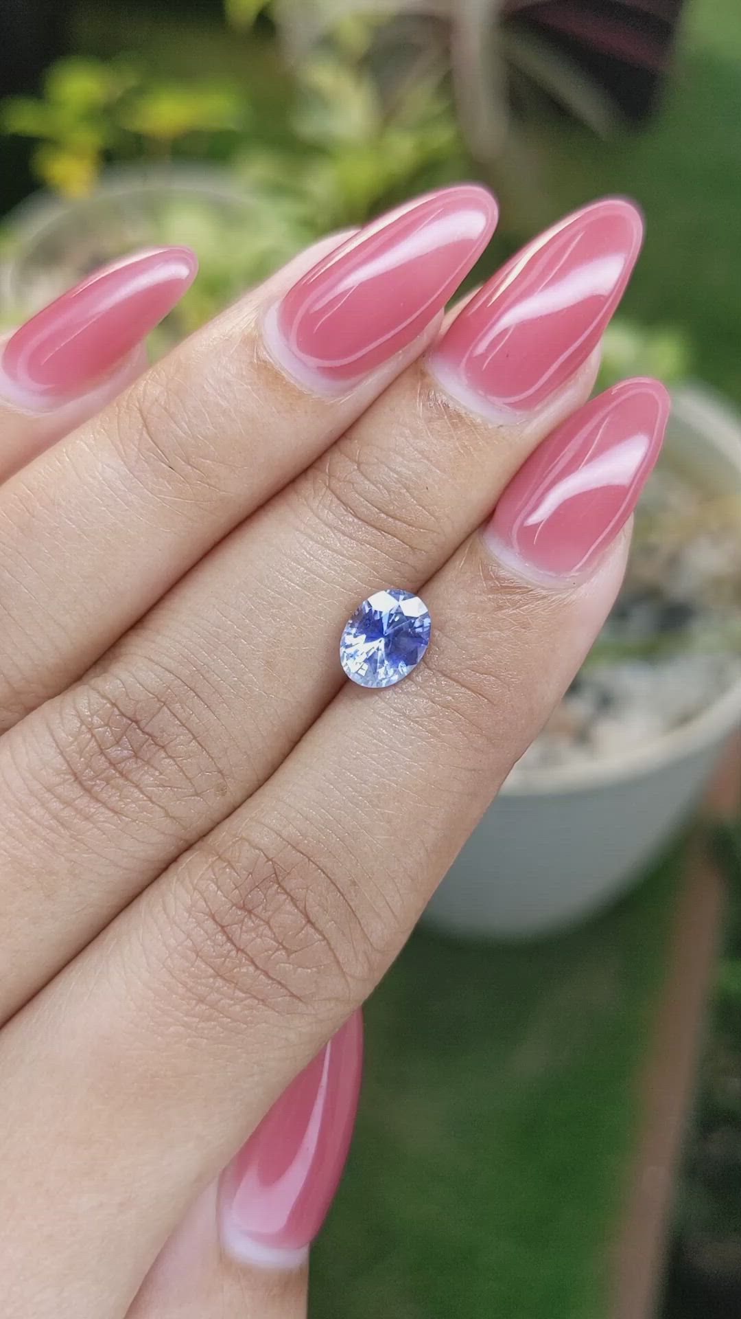 1.45 Ct. Blue Sapphire from Ceylon (Sri Lanka) Size Video