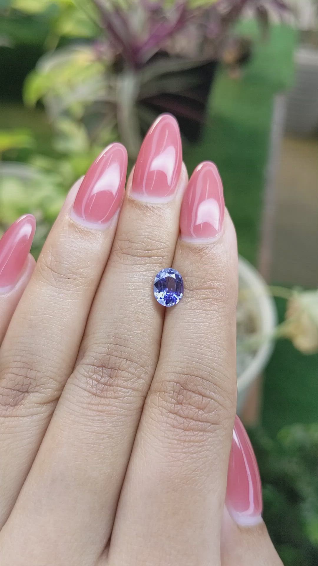 1.29 Ct. Blue Sapphire from Ceylon (Sri Lanka) Size Video