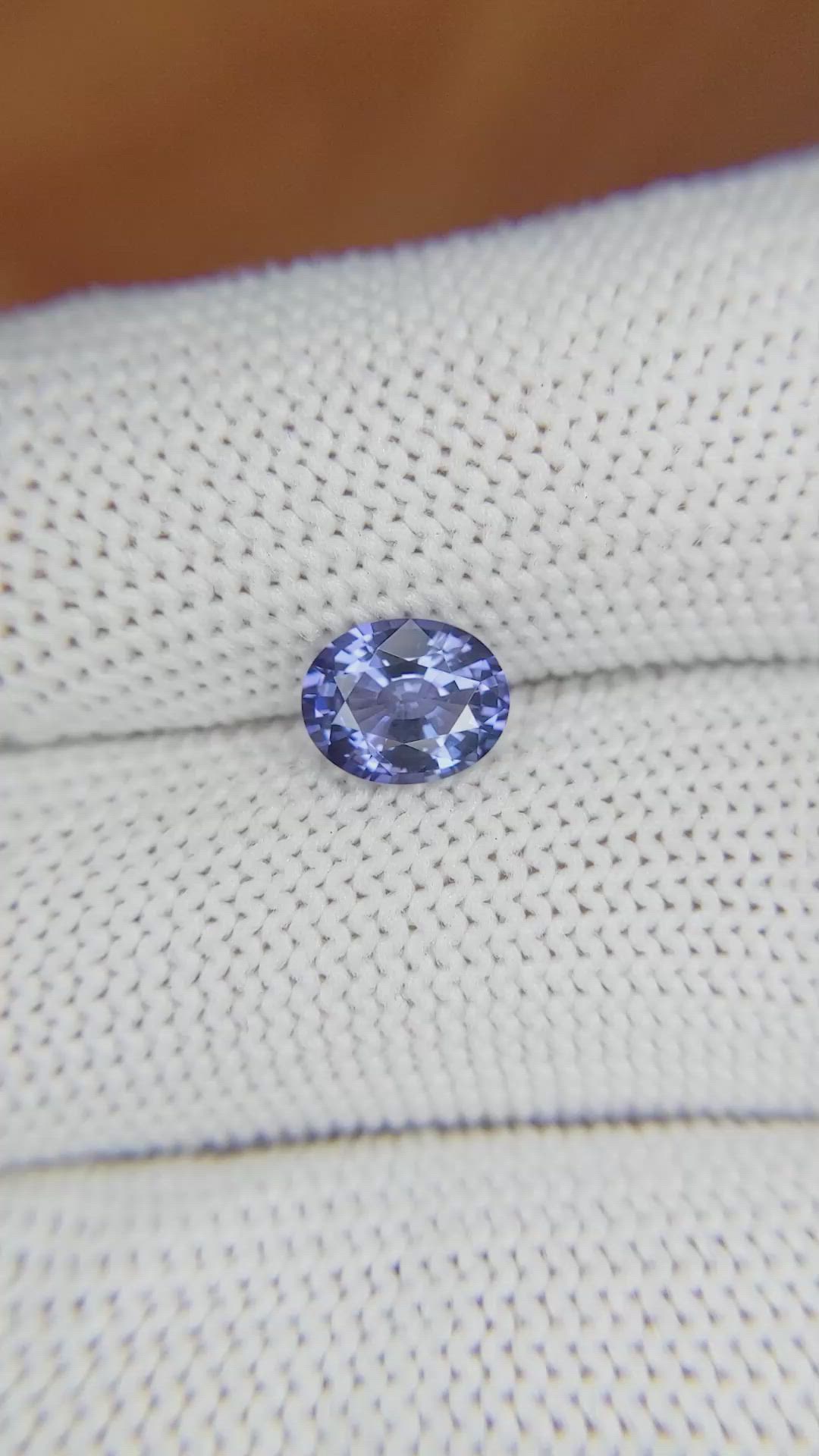 1.29 Ct. Blue Sapphire from Ceylon (Sri Lanka) Size Video
