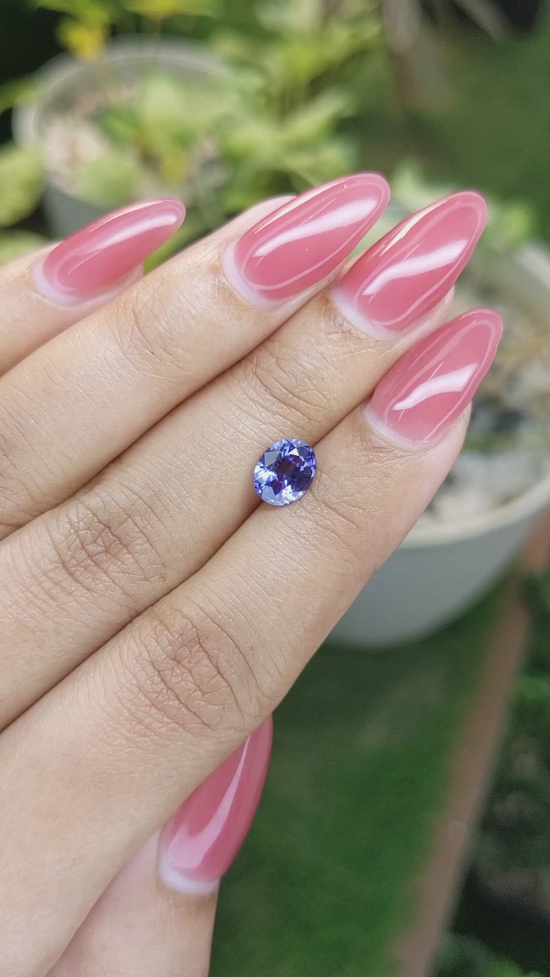 1.29 Ct. Blue Sapphire from Ceylon (Sri Lanka) Size Video