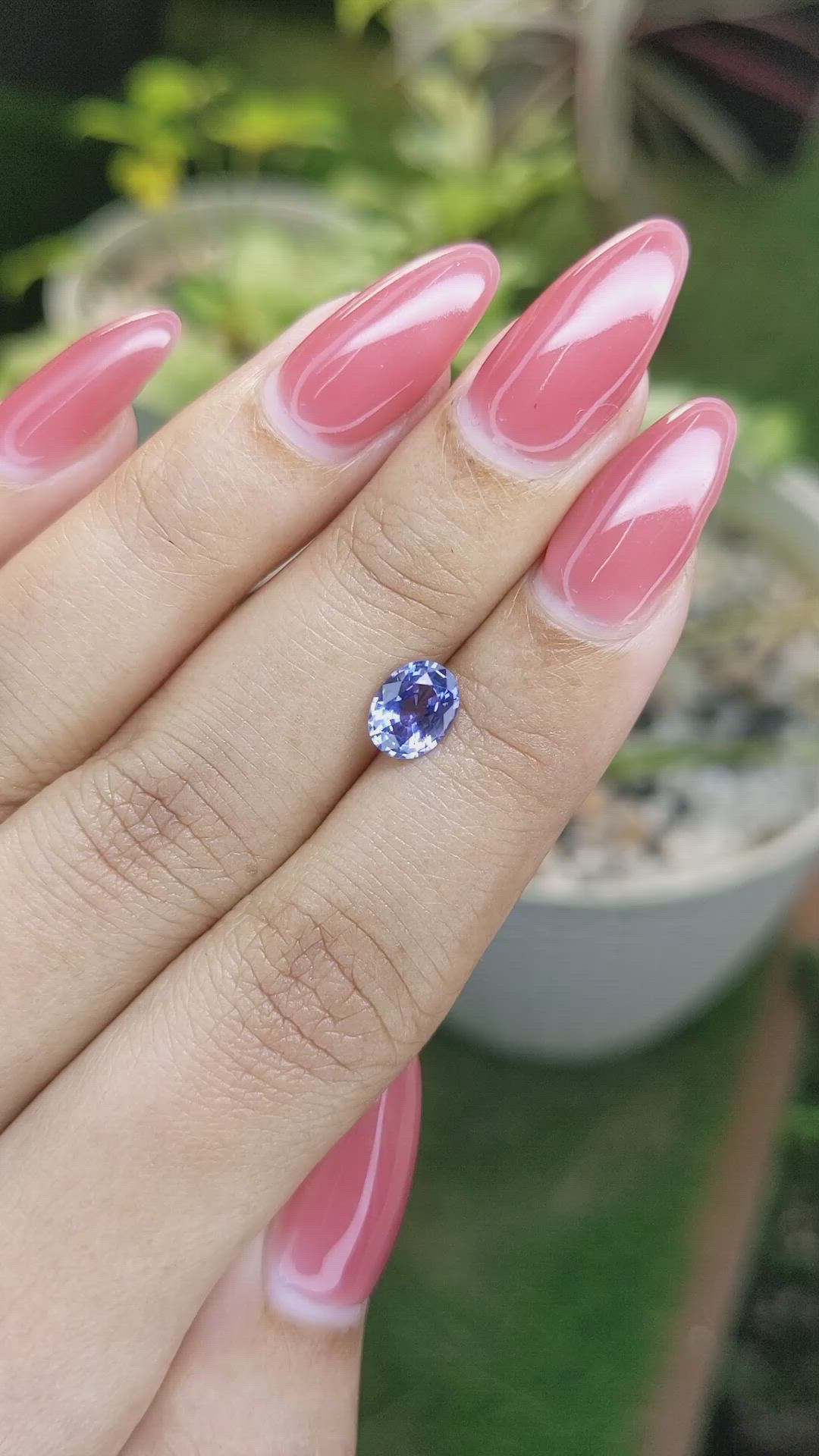 1.17 Ct. Blue Sapphire from Ceylon (Sri Lanka) Size Video