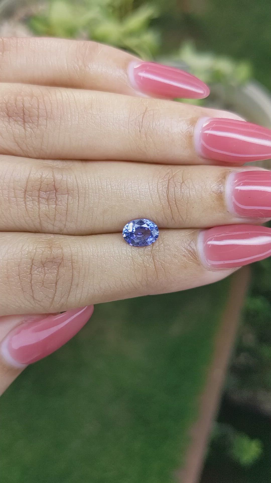 1.17 Ct. Blue Sapphire from Ceylon (Sri Lanka) Size Video