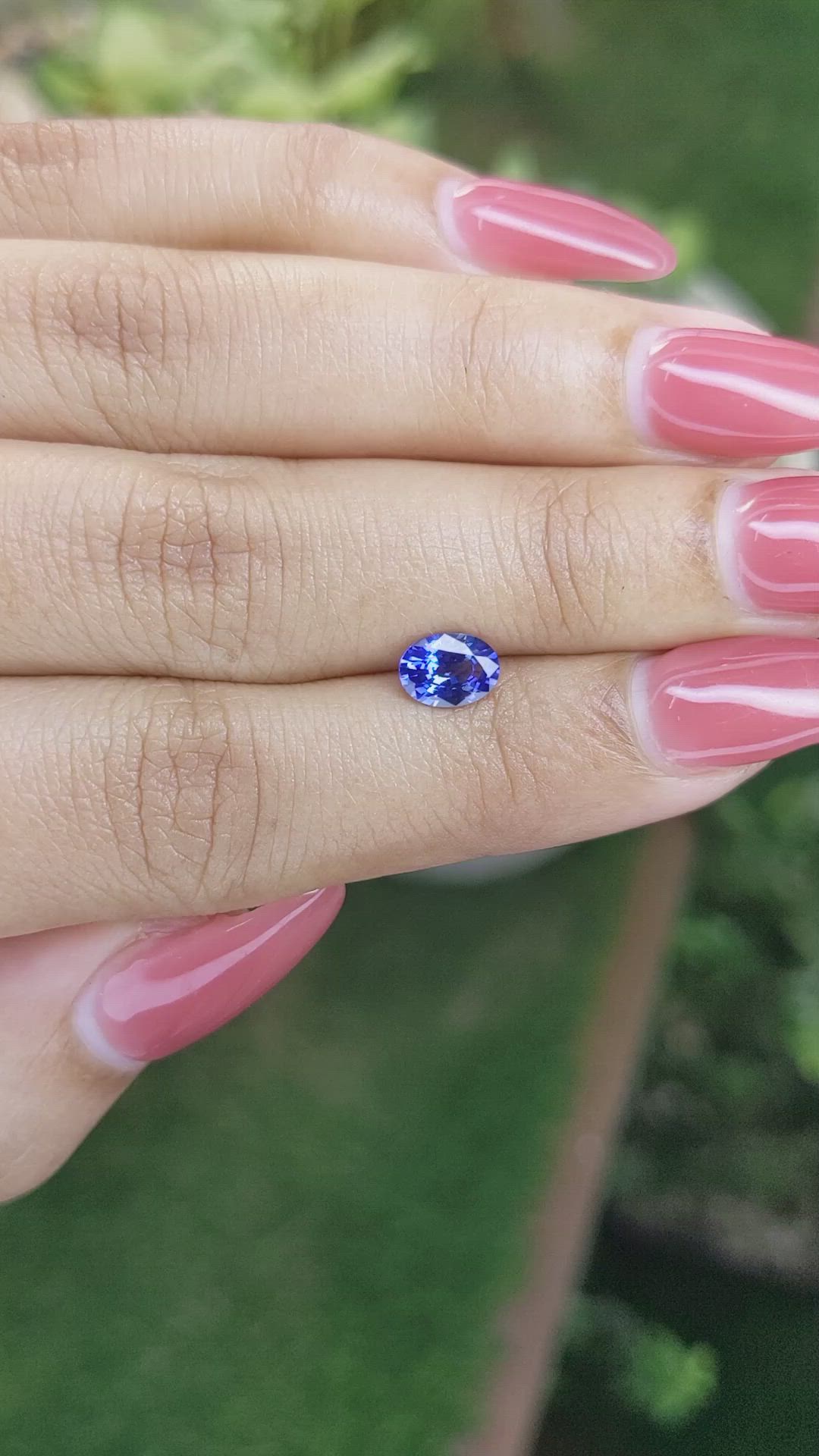 0.92 Ct. Blue Sapphire from Ceylon (Sri Lanka) Size Video