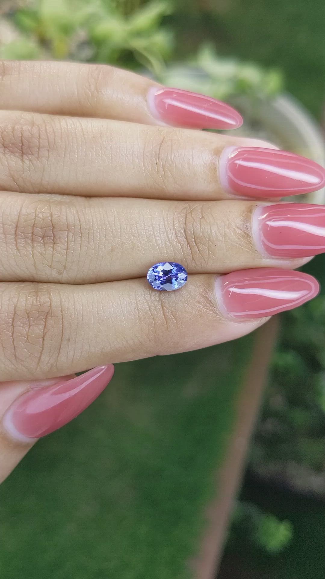 0.98 Ct. Blue Sapphire from Ceylon (Sri Lanka) Size Video