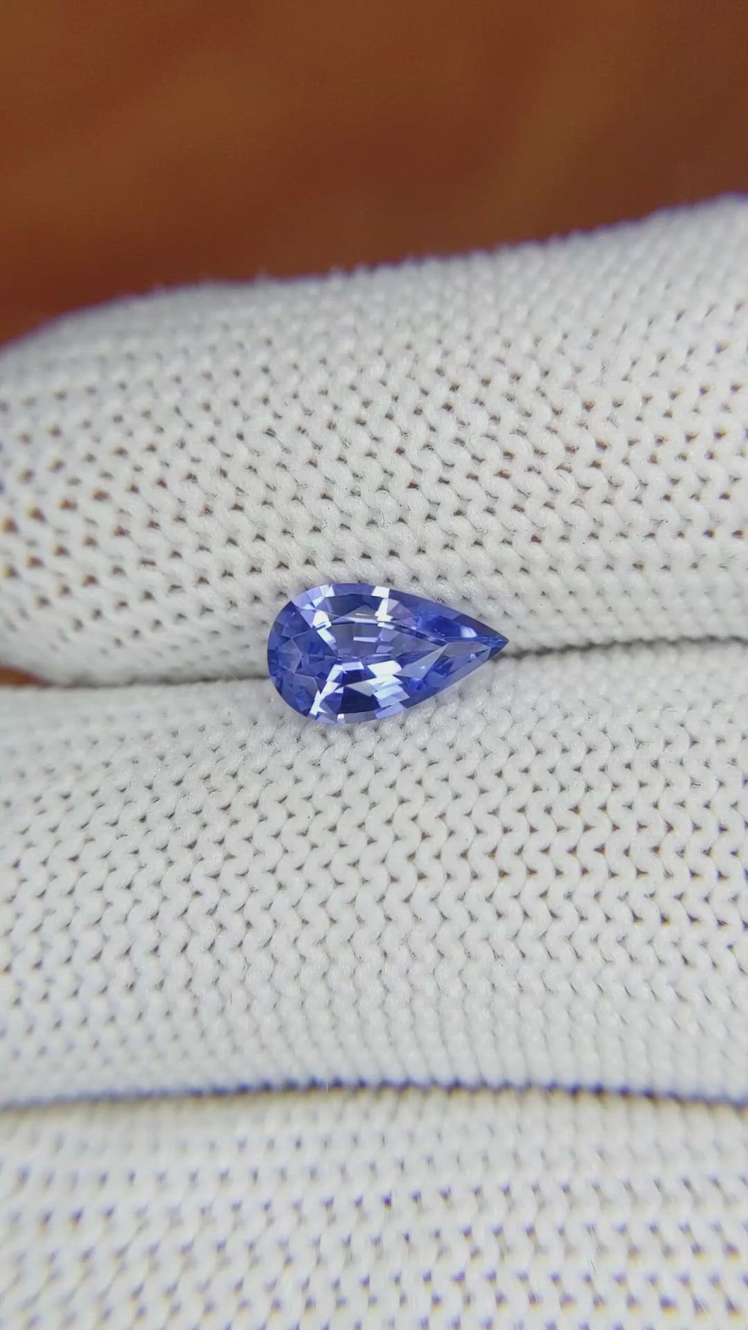 1.16 Ct. Blue Sapphire from Ceylon (Sri Lanka) Size Video