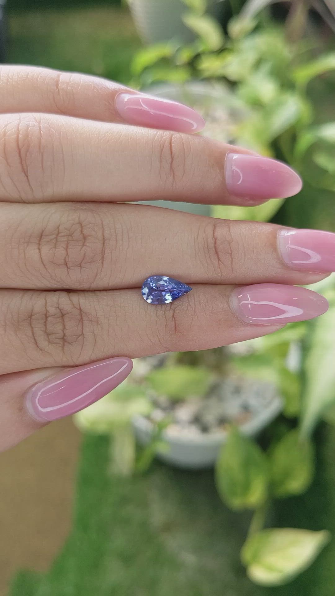 1.16 Ct. Blue Sapphire from Ceylon (Sri Lanka) Size Video