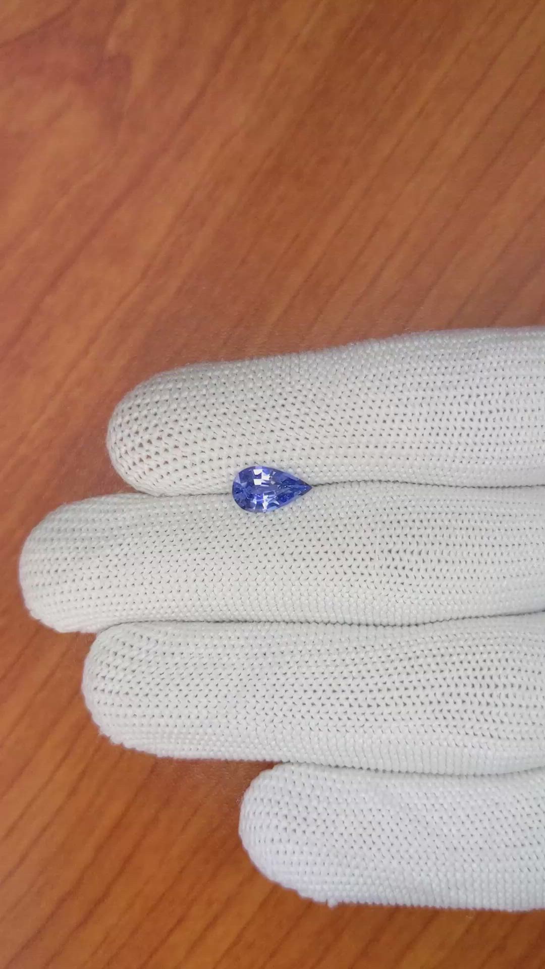 1.16 Ct. Blue Sapphire from Ceylon (Sri Lanka) Size Video