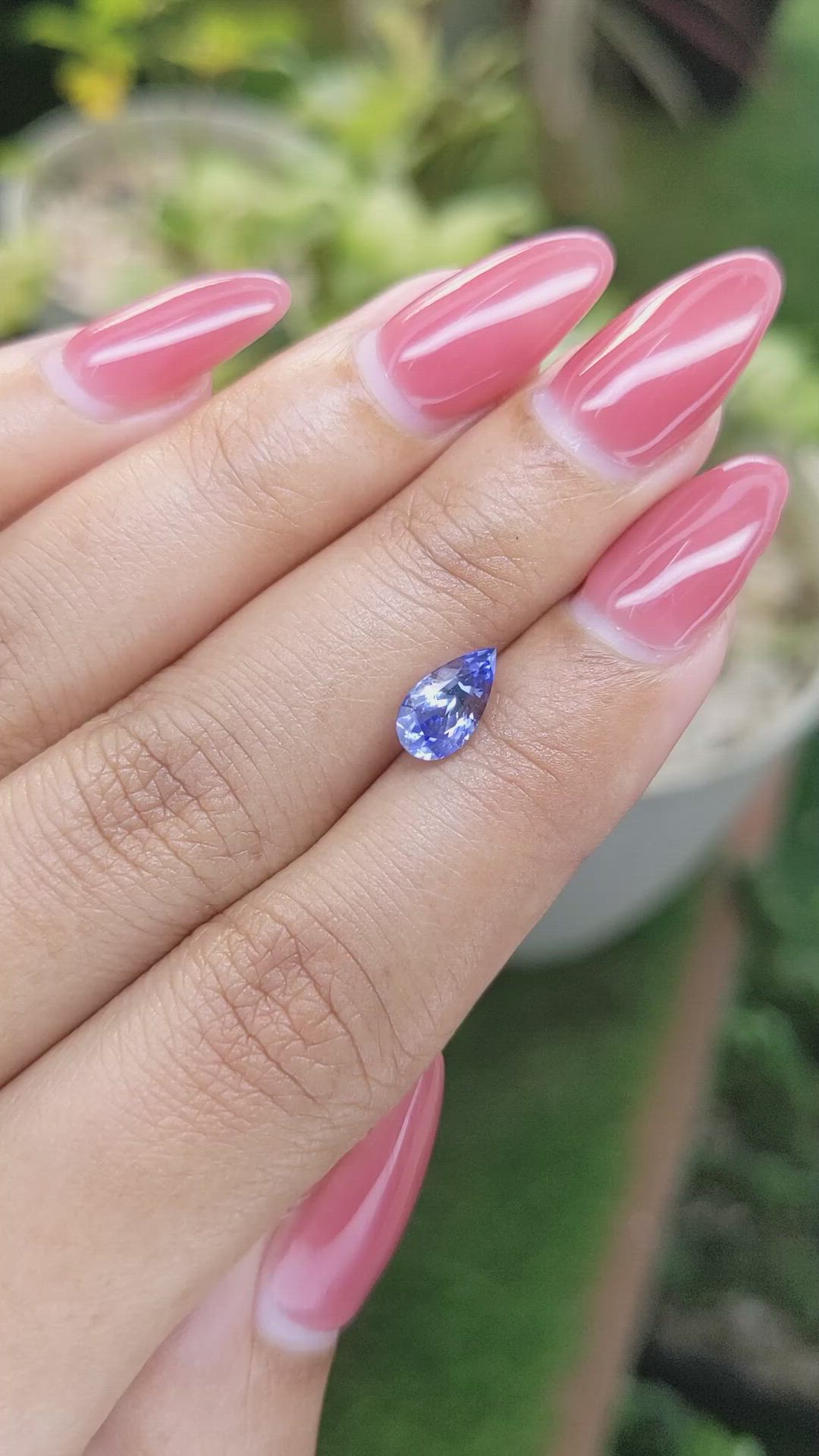 1.30 Ct. Blue Sapphire from Ceylon (Sri Lanka) Size Video
