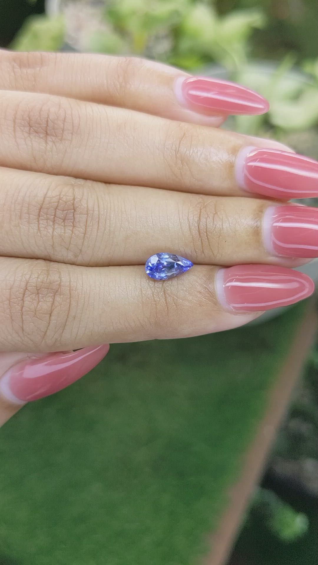 1.30 Ct. Blue Sapphire from Ceylon (Sri Lanka) Size Video