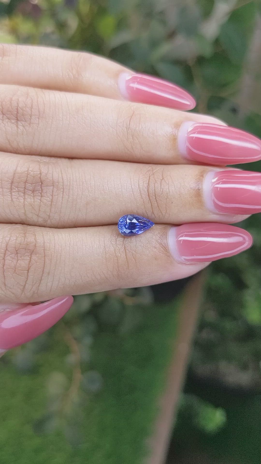 1.12 Ct. Blue Sapphire from Ceylon (Sri Lanka) Size Video