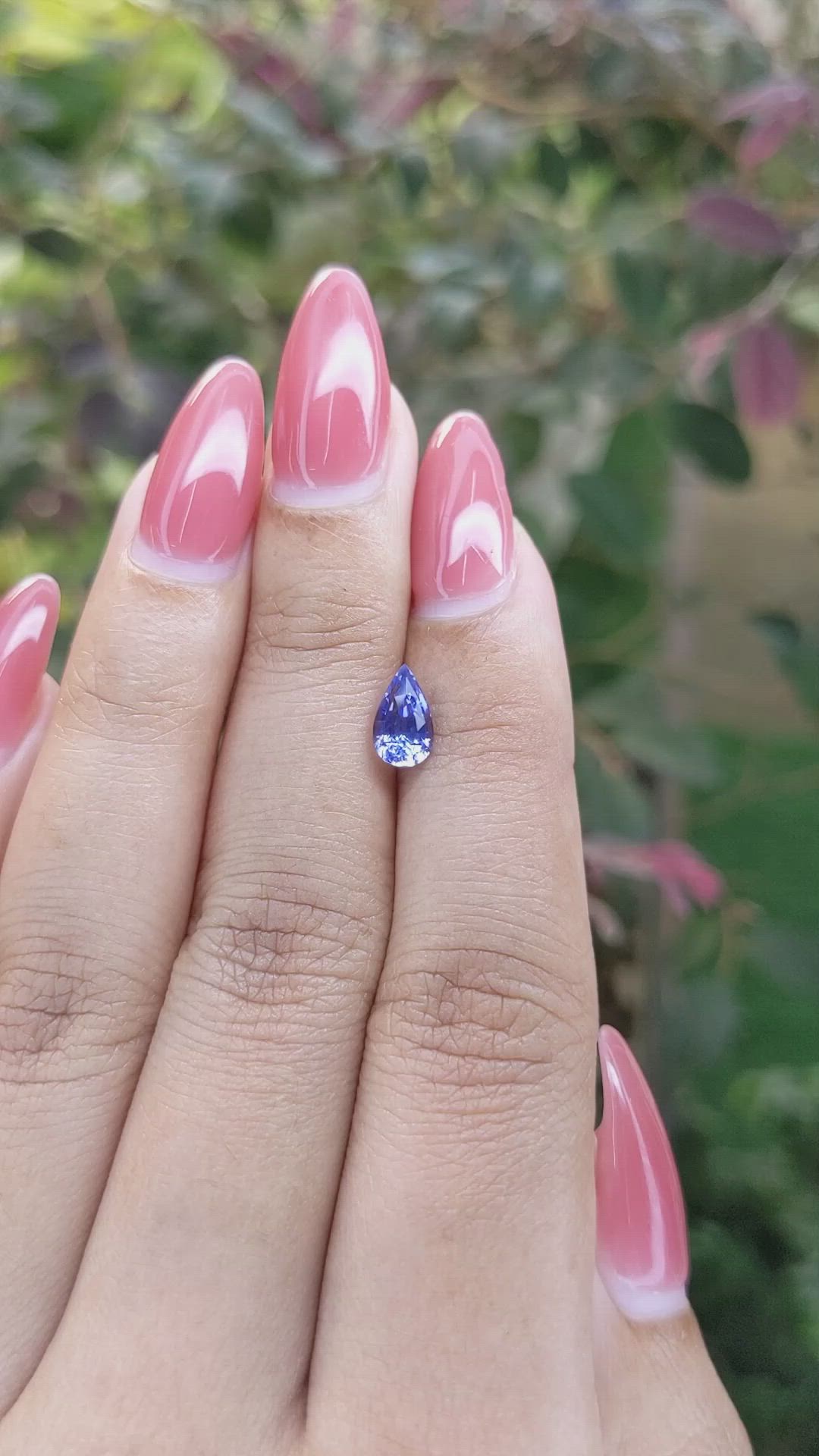 1.12 Ct. Blue Sapphire from Ceylon (Sri Lanka) Size Video