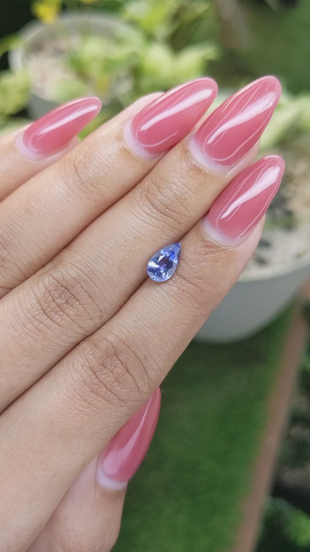 1.11 Ct. Blue Sapphire from Ceylon (Sri Lanka) Size Video