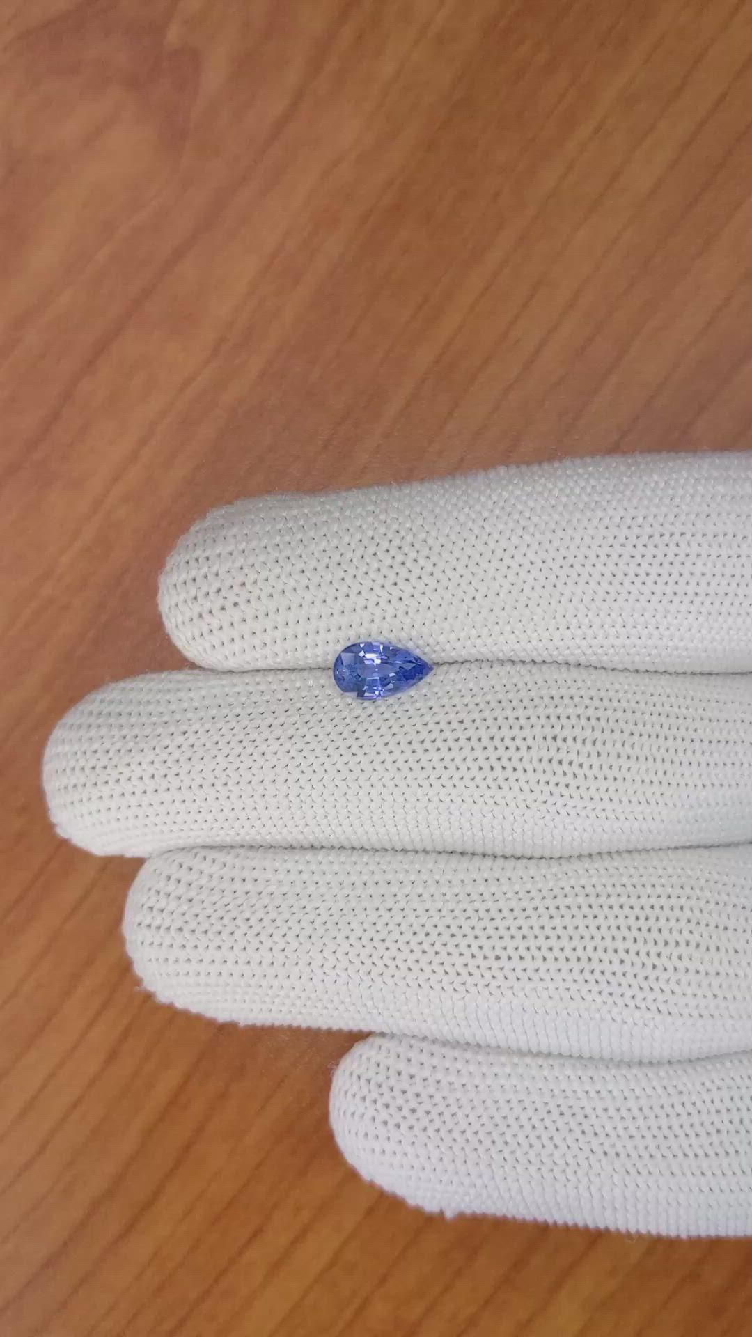1.11 Ct. Blue Sapphire from Ceylon (Sri Lanka) Size Video