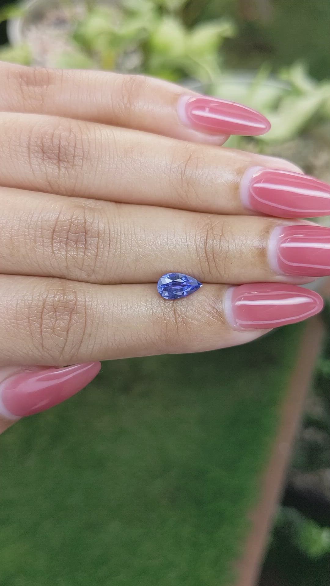 1.11 Ct. Blue Sapphire from Ceylon (Sri Lanka) Size Video