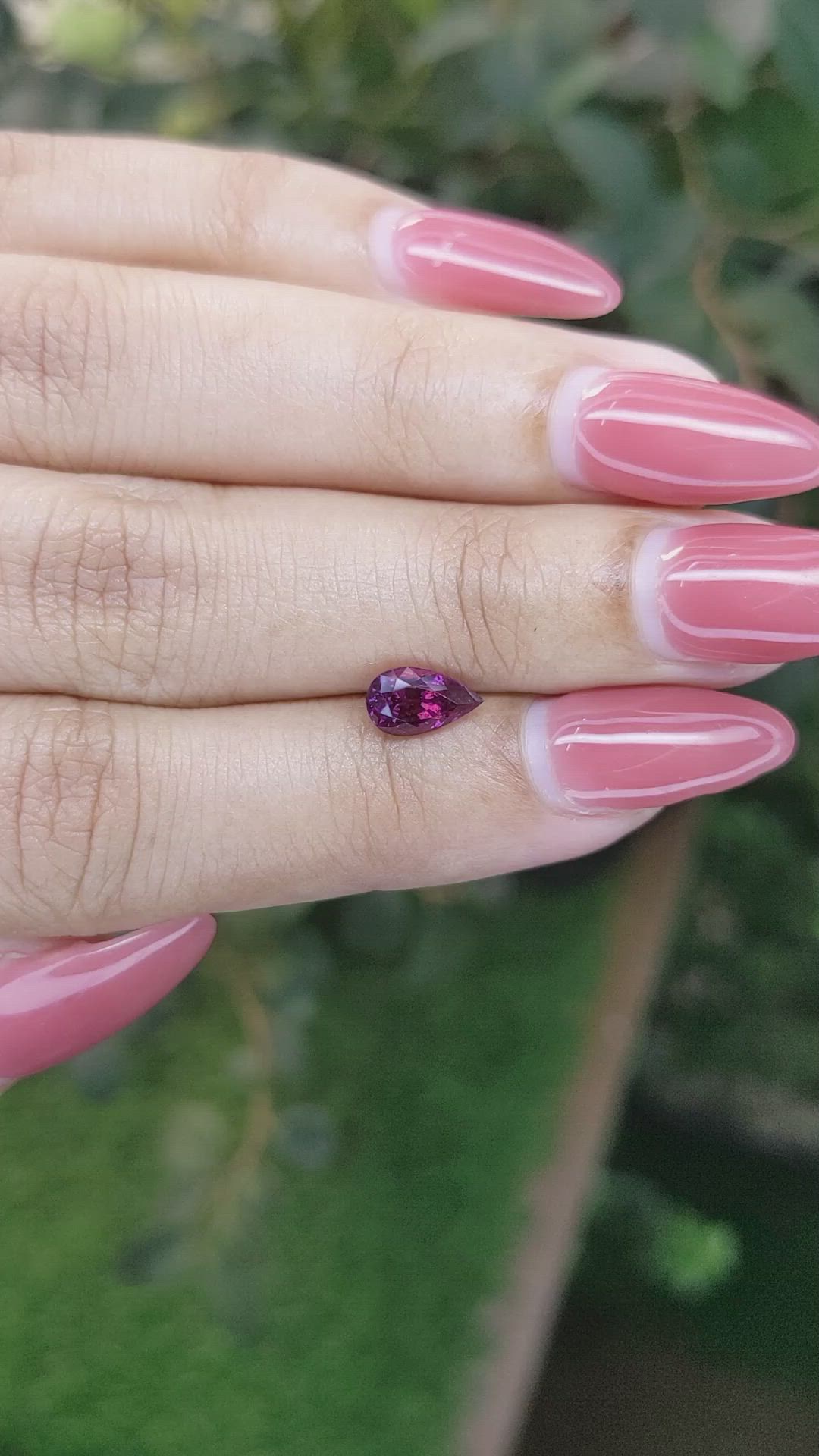 1.14 Ct. Purplish Pink Sapphire from Ceylon (Sri Lanka) Size Video