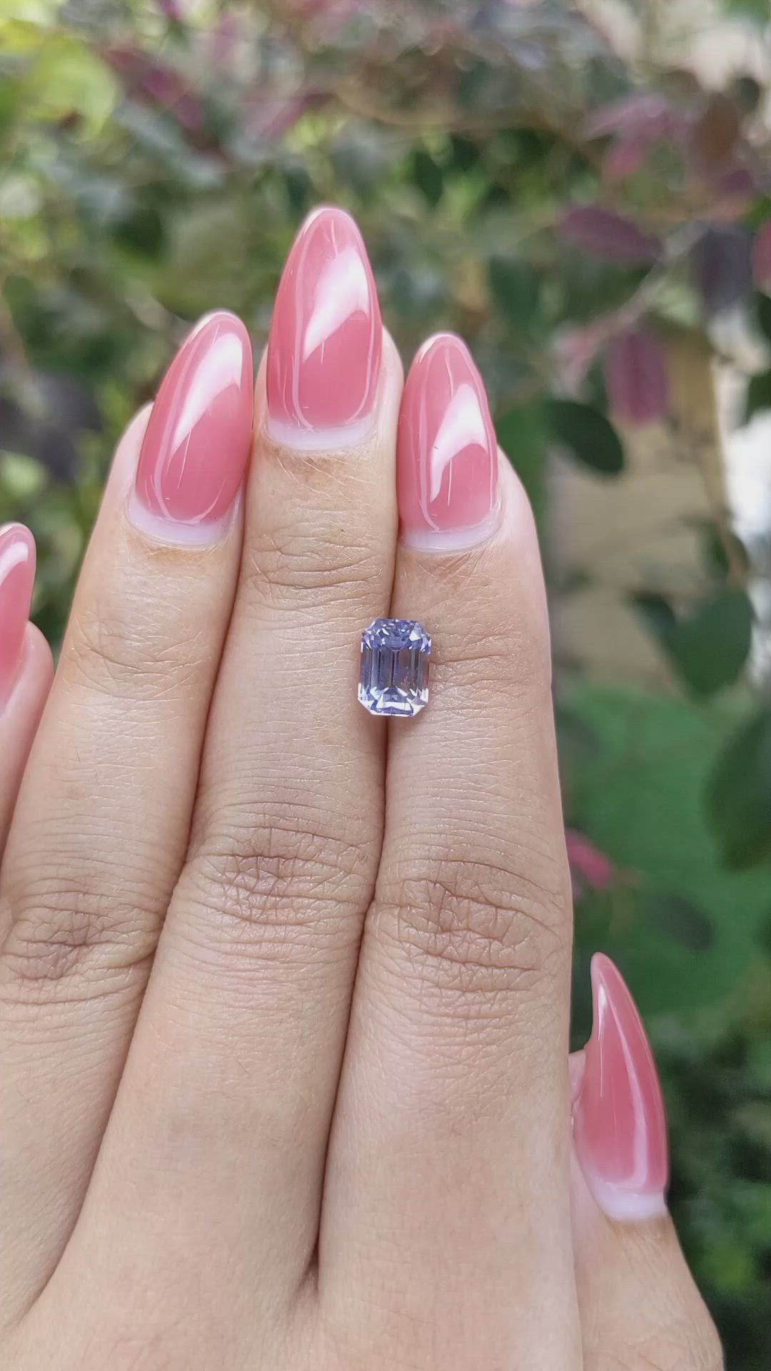 2.24 Ct. Purple Sapphire from Ceylon (Sri Lanka) Size Video