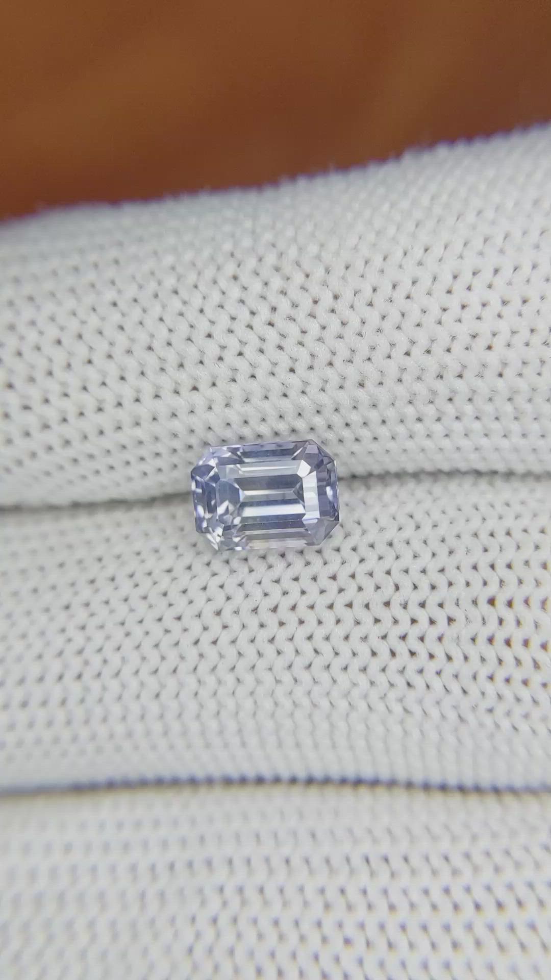 2.24 Ct. Purple Sapphire from Ceylon (Sri Lanka) Size Video