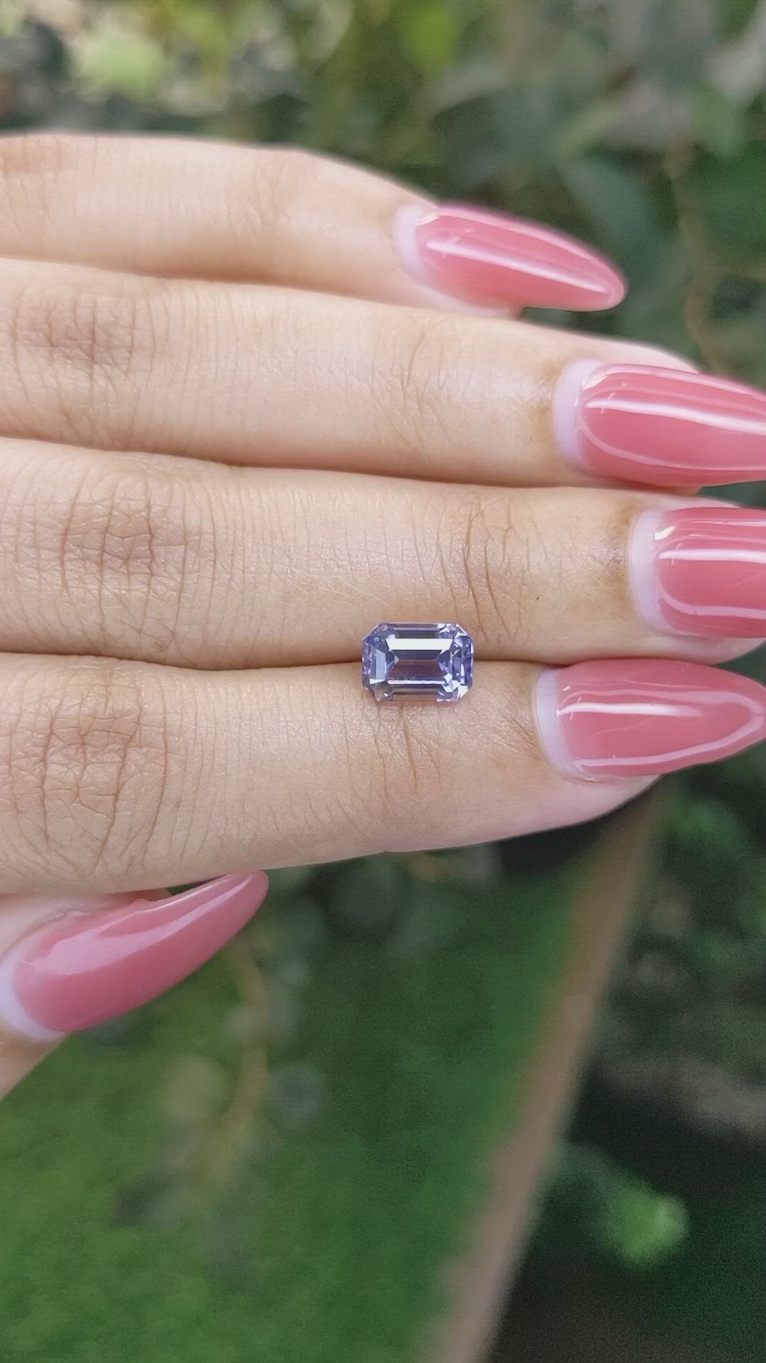 2.24 Ct. Purple Sapphire from Ceylon (Sri Lanka) Size Video