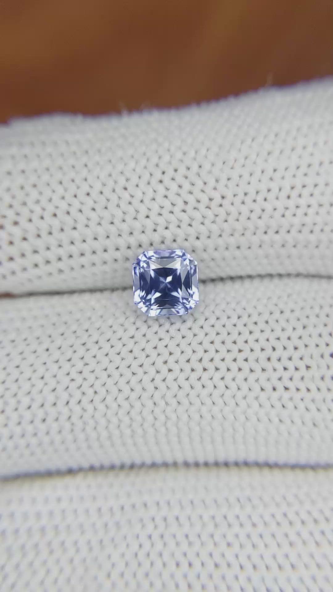 1.47 Ct. Blue Sapphire from Ceylon (Sri Lanka) Size Video