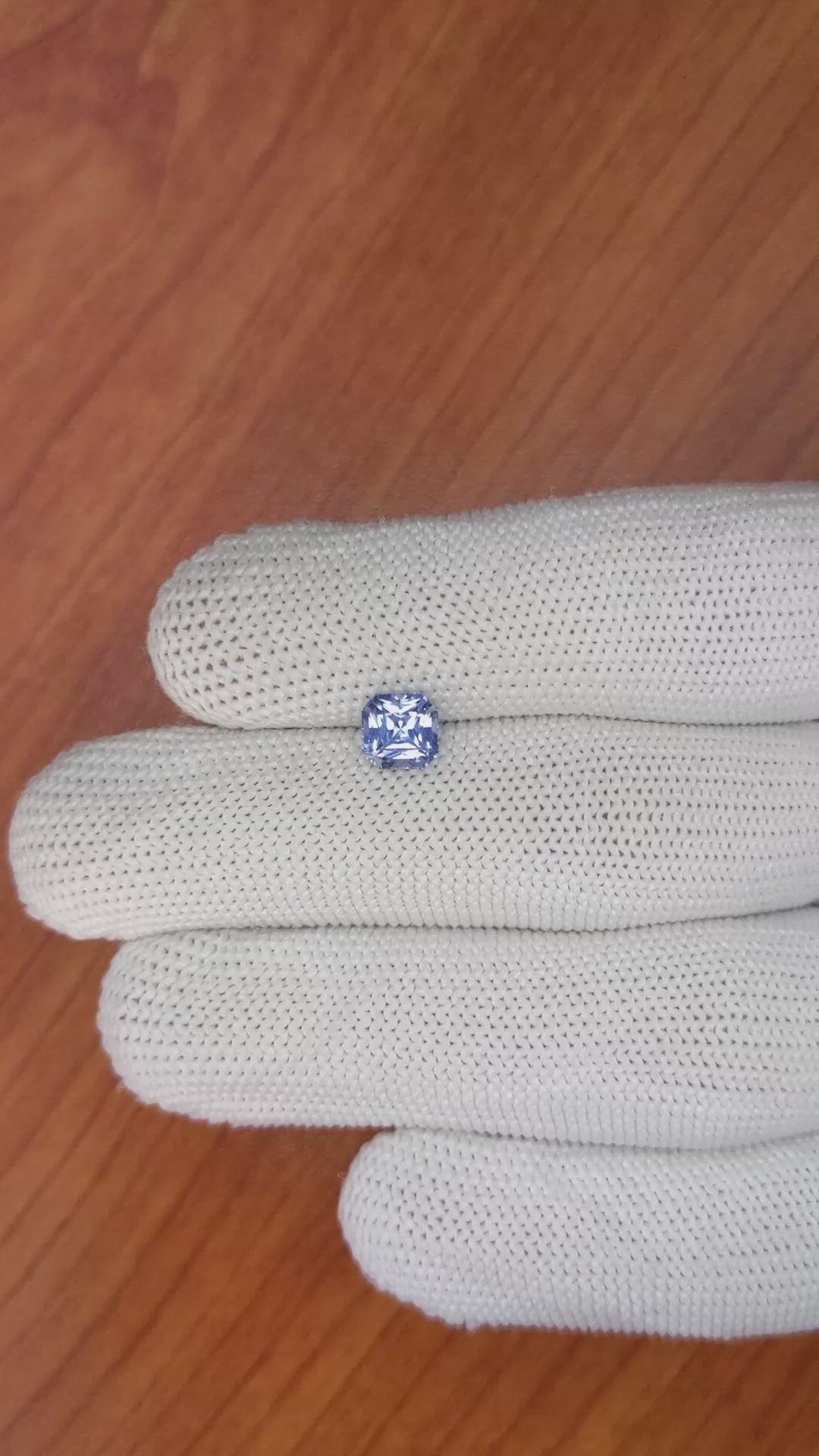 1.47 Ct. Blue Sapphire from Ceylon (Sri Lanka) Size Video