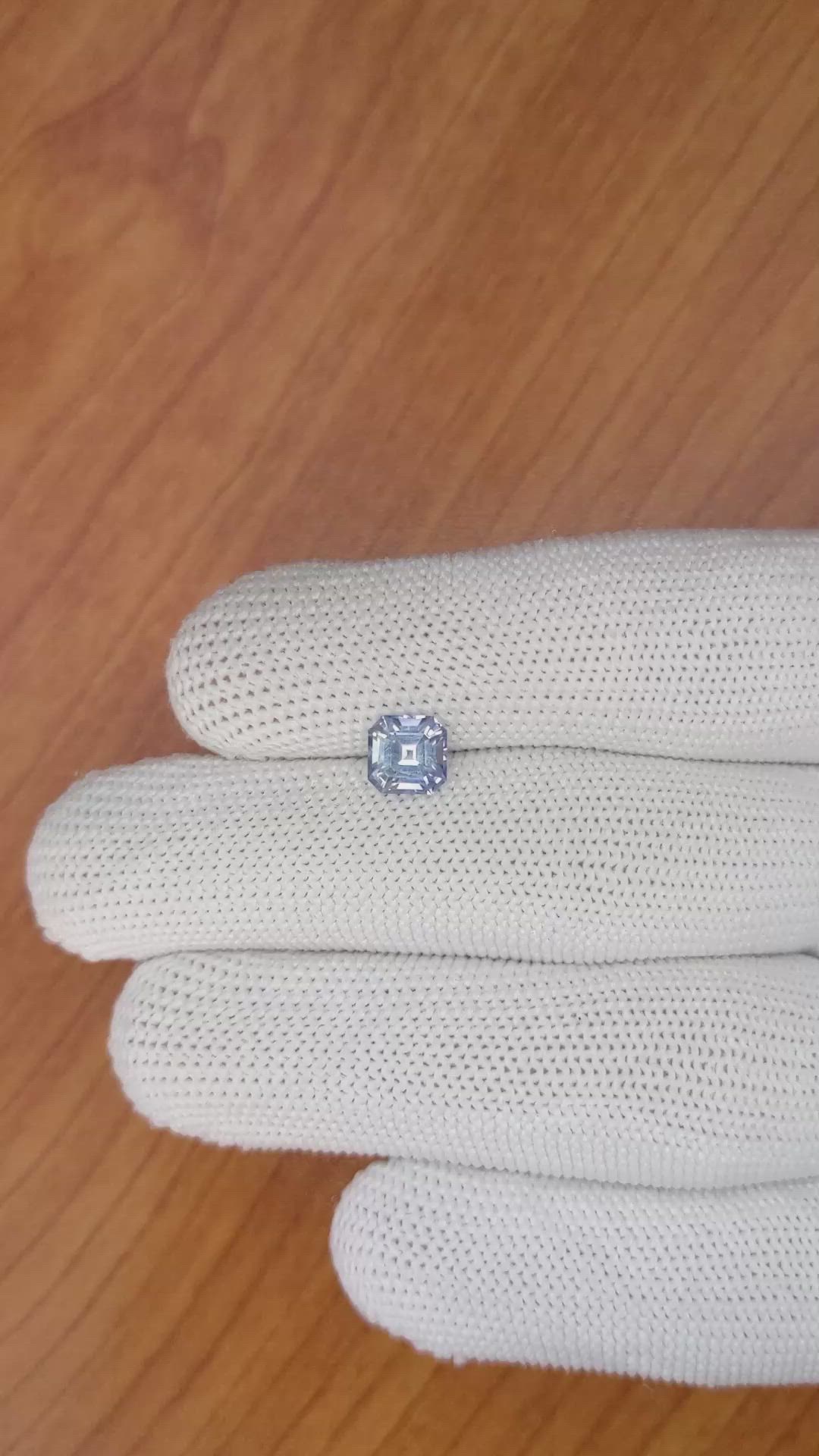 1.58 Ct. Blue Sapphire from Ceylon (Sri Lanka) Size Video