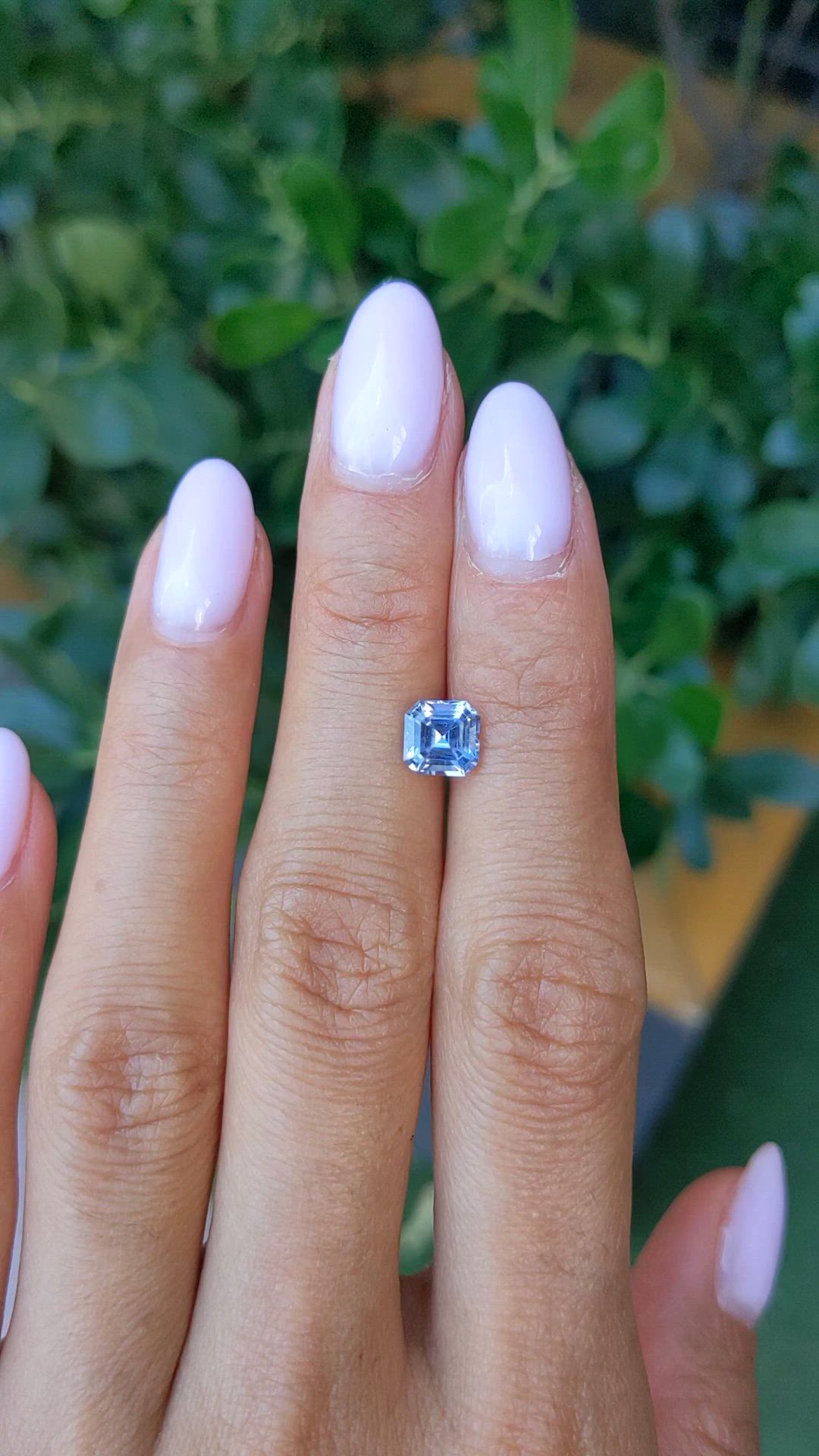 1.58 Ct. Blue Sapphire from Ceylon (Sri Lanka) Size Video