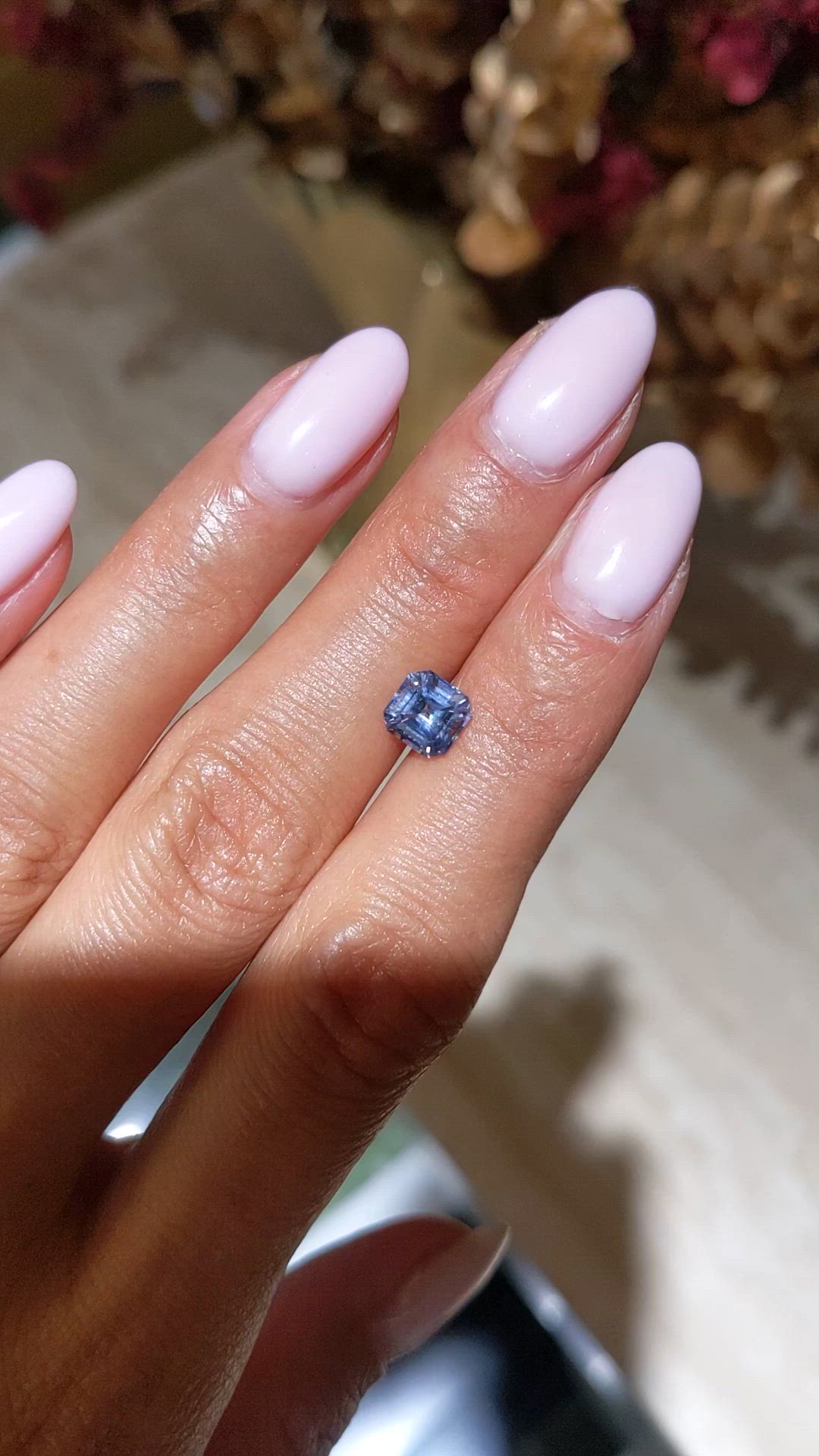 1.58 Ct. Blue Sapphire from Ceylon (Sri Lanka) Size Video