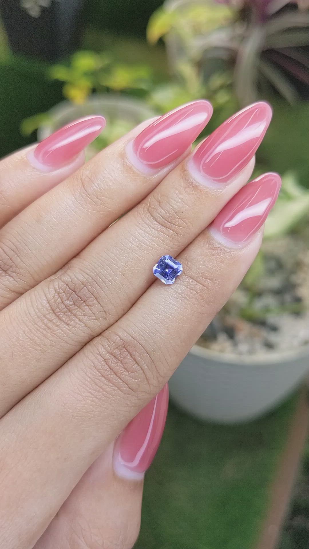 0.81 Ct. Blue Sapphire from Ceylon (Sri Lanka) Size Video