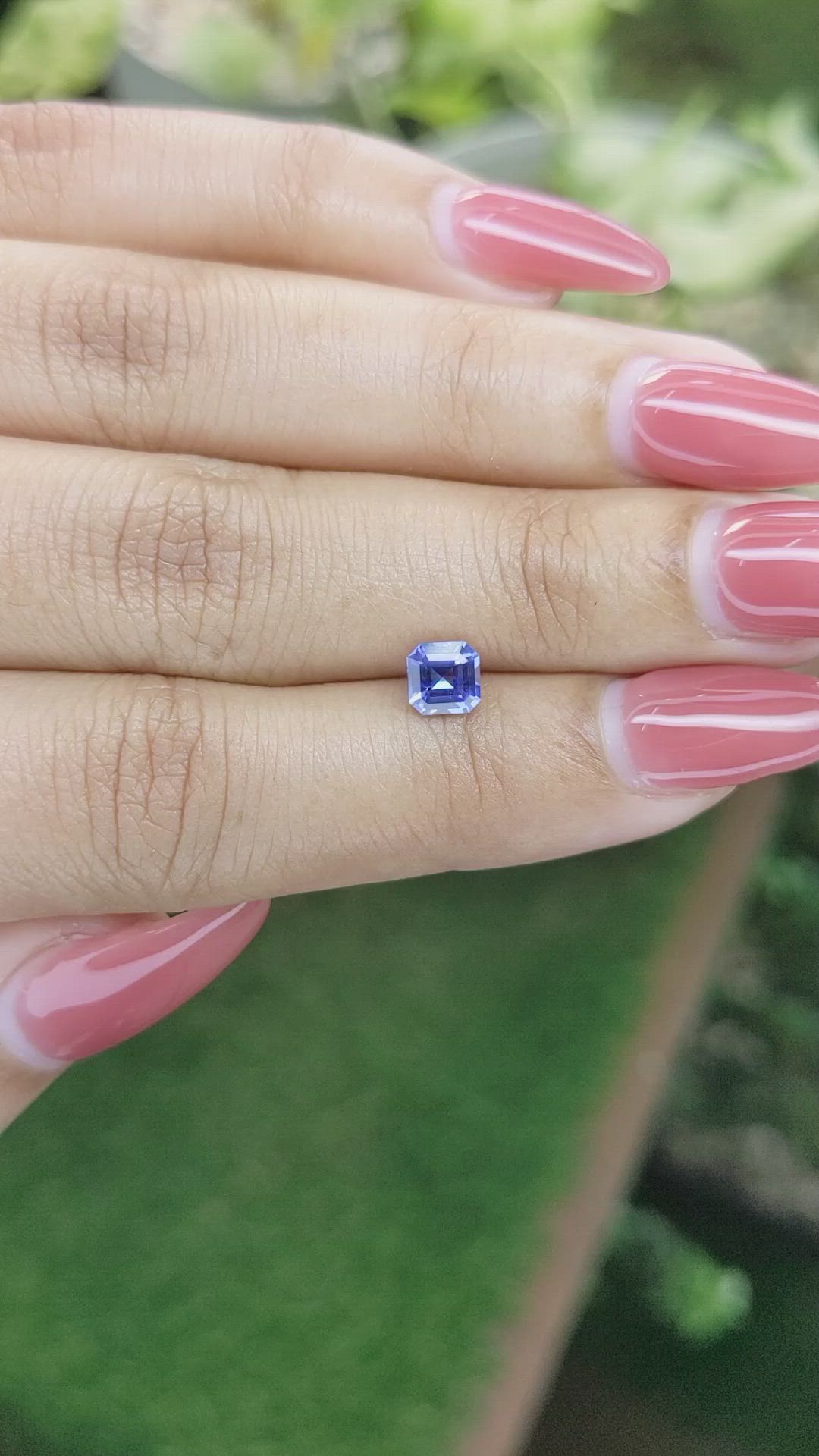 0.81 Ct. Blue Sapphire from Ceylon (Sri Lanka) Size Video