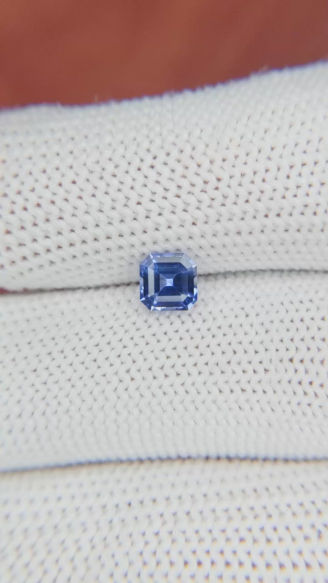 0.81 Ct. Blue Sapphire from Ceylon (Sri Lanka) Size Video