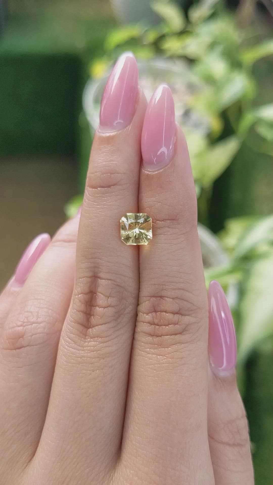 1.62 Ct. Yellow Sapphire from Ceylon (Sri Lanka) Size Video